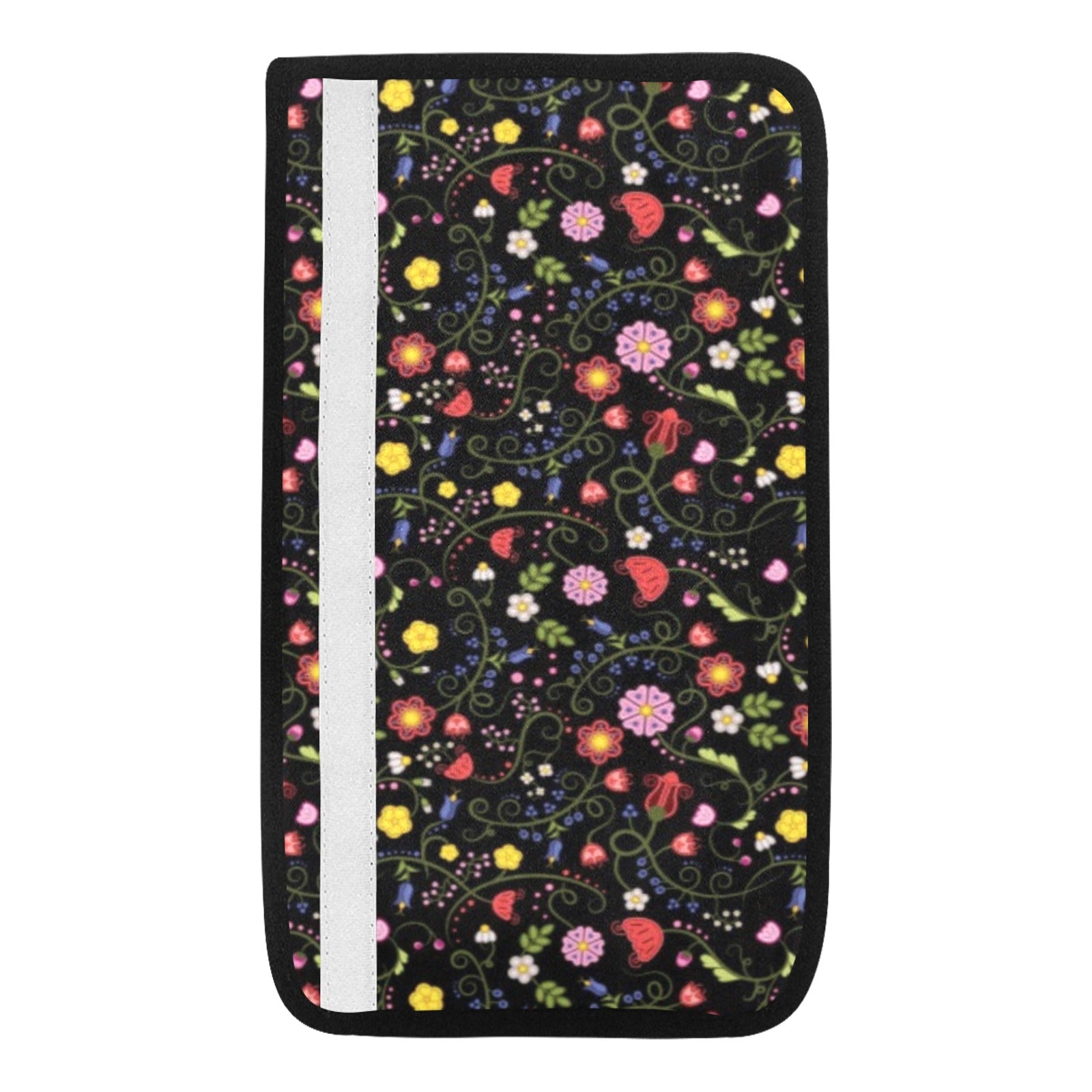 Nipin Blossom Midnight Car Seat Belt Cover 7''x12.6'' (Pack of 2)