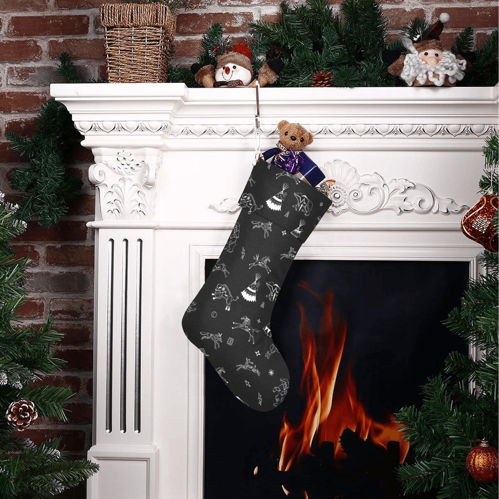 Ledger Dabbles Black Christmas Stocking