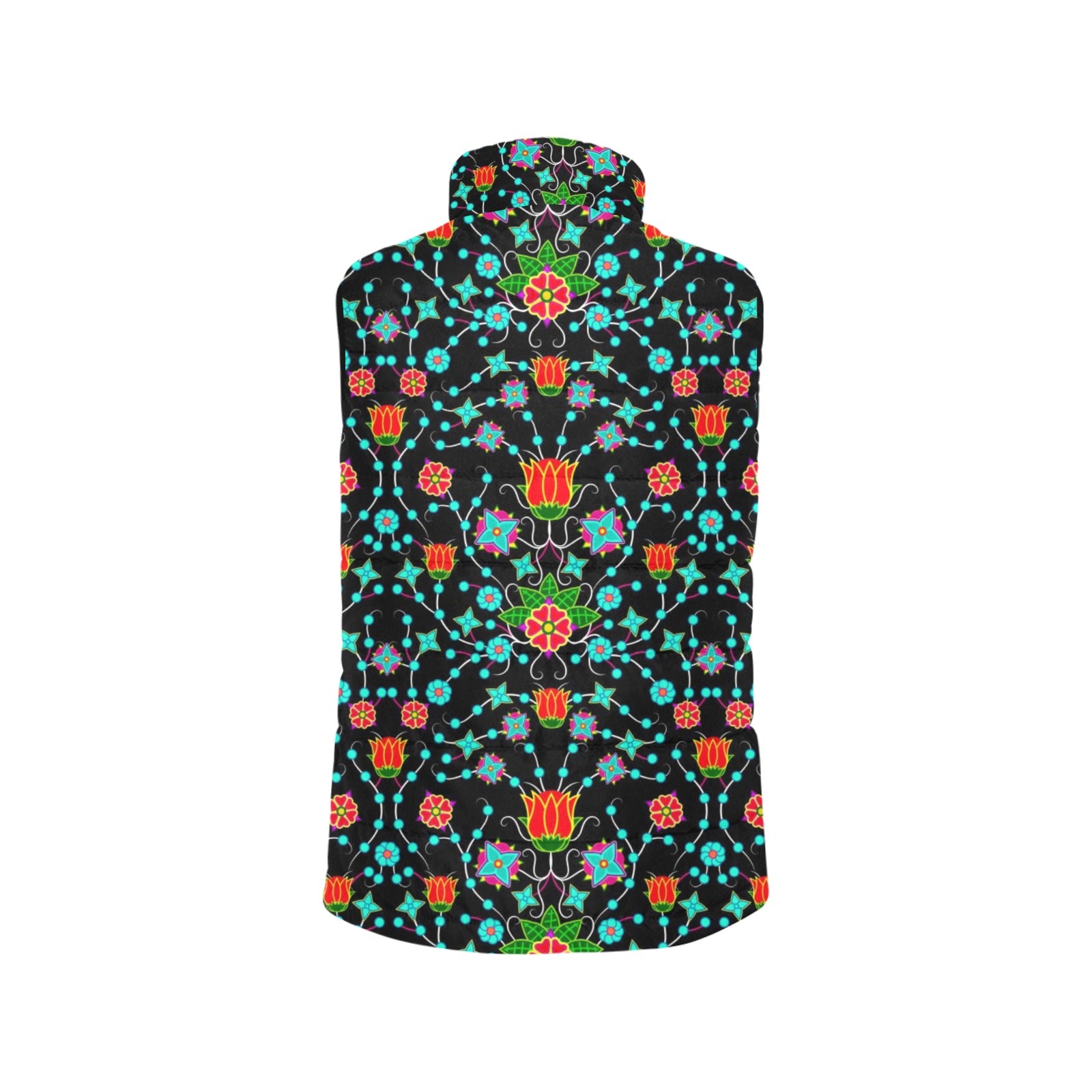 Floral Damask Upgrade Men's Padded Vest Jacket