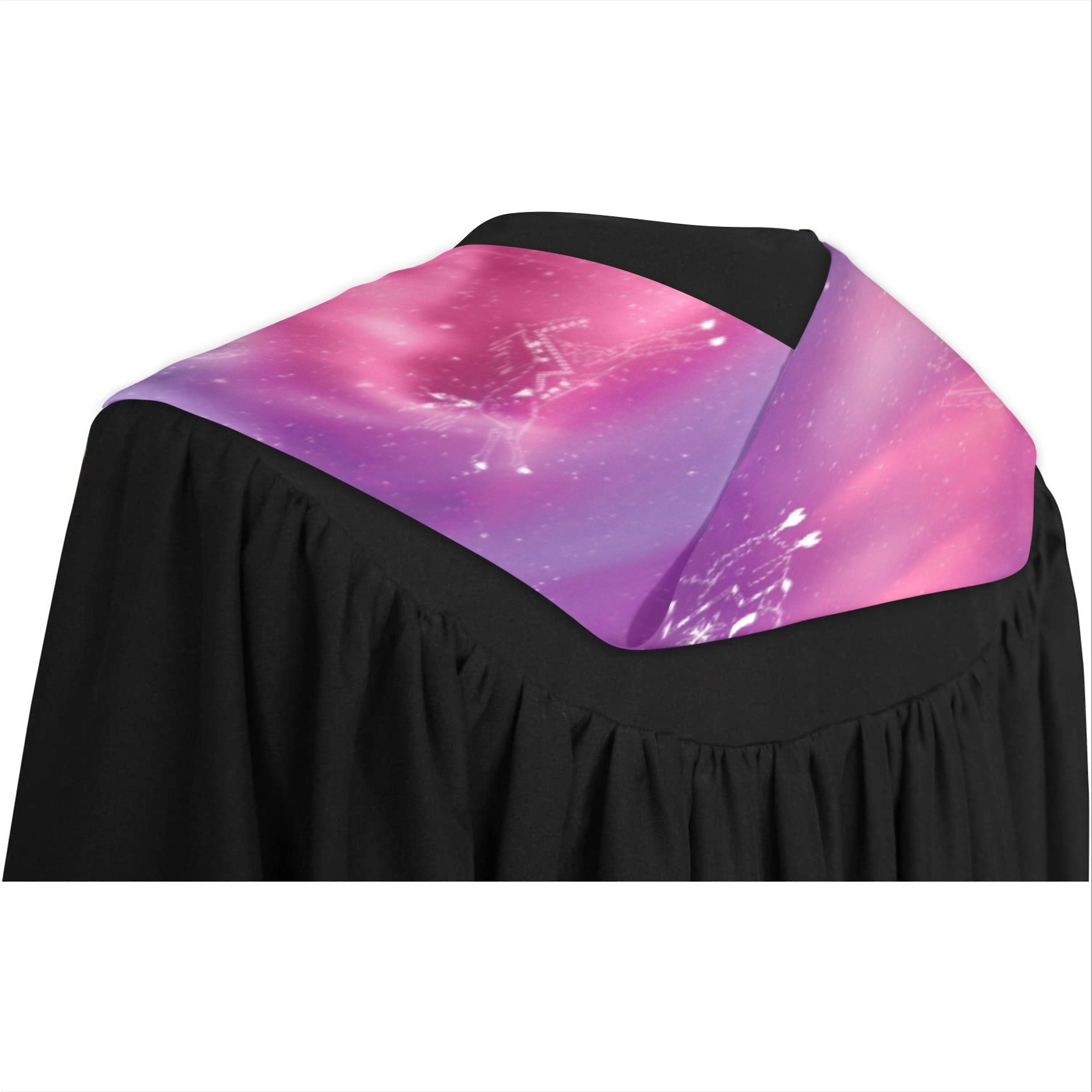 Animal Ancestors 7 Aurora Gases Pink and Purple Graduation Stole