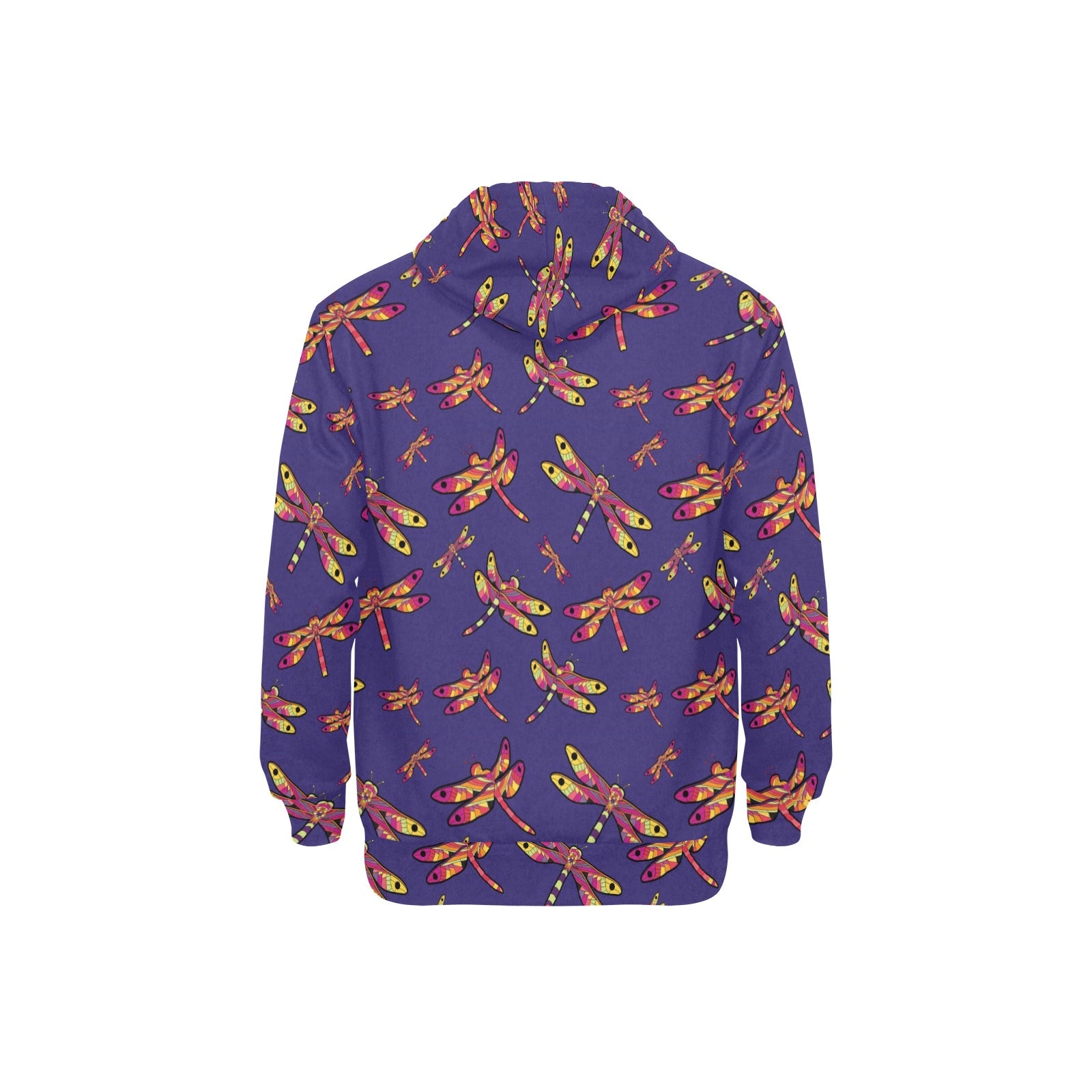 Gathering Purple Men's Long Sleeve Fleece Hoodie