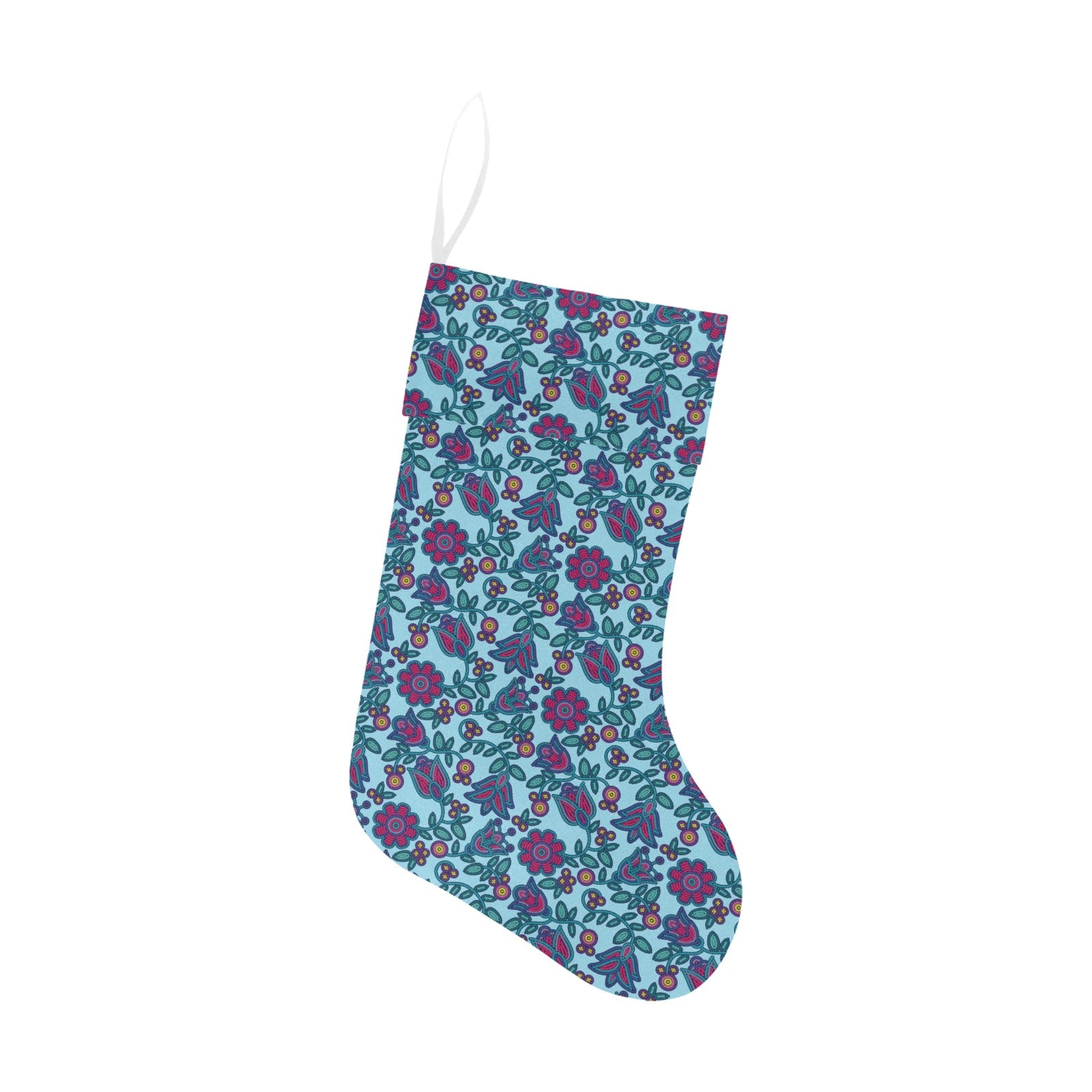 Beaded Nouveau Marine Christmas Stocking