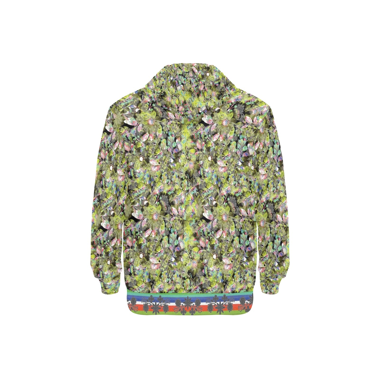 Culture in Nature Green Leaf Men's Long Sleeve Fleece Hoodie