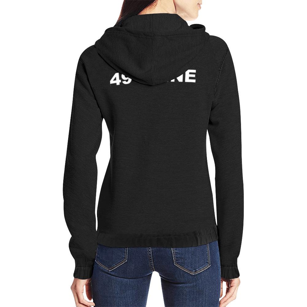 49 Dzine Logmark & Wordmark Dress Code All Over Print Full Zip Hoodie for Women (Model H14) All Over Print Full Zip Hoodie for Women (H14) e-joyer