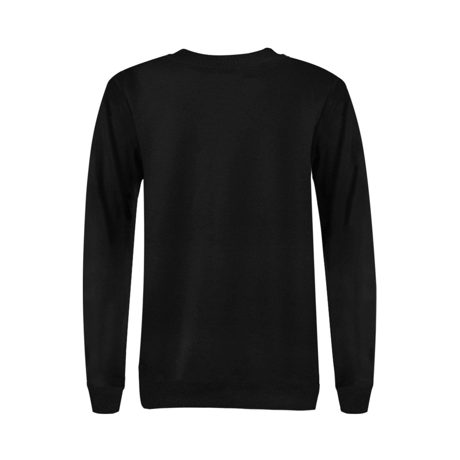 49 Dzine Logomark Dress Code Women's Rib Cuff Crew Neck Sweatshirt (Model H34) Rib Cuff Crew Neck Sweatshirt for Women (H34) e-joyer