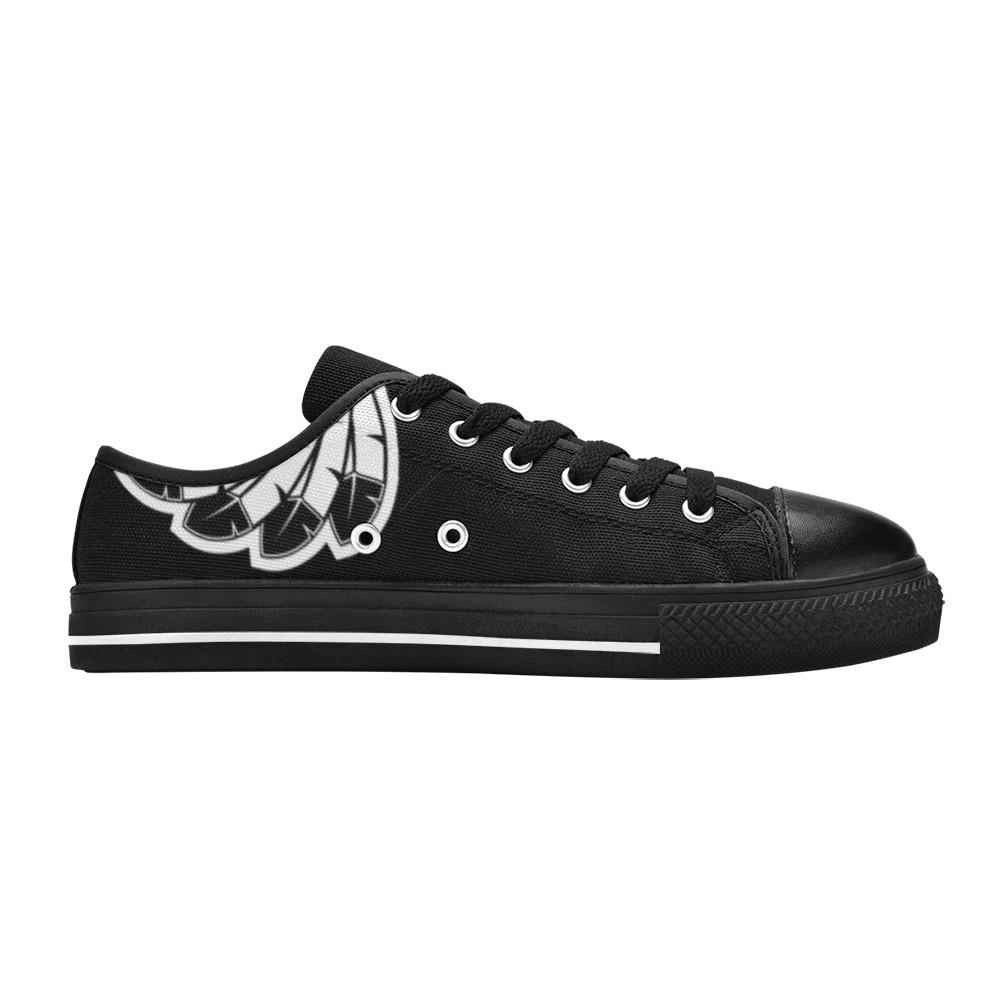 49 Dzine Logomark Feathers Dress Code Women's Classic Canvas Shoes (Model 018) Women's Canvas Shoes (018) e-joyer
