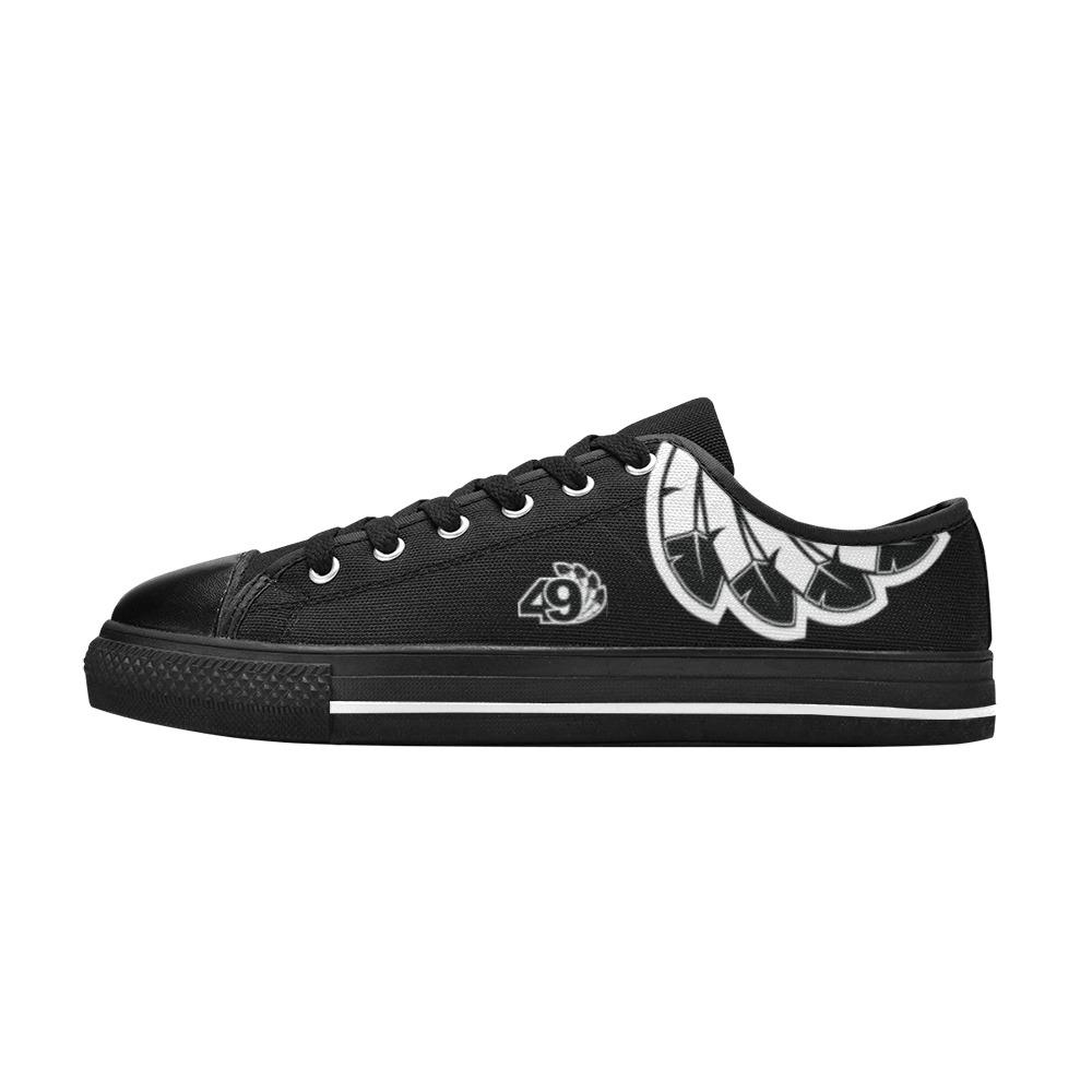 49 Dzine Logomark Feathers Women's Classic Canvas Shoes (Model 018) Women's Canvas Shoes (018) e-joyer