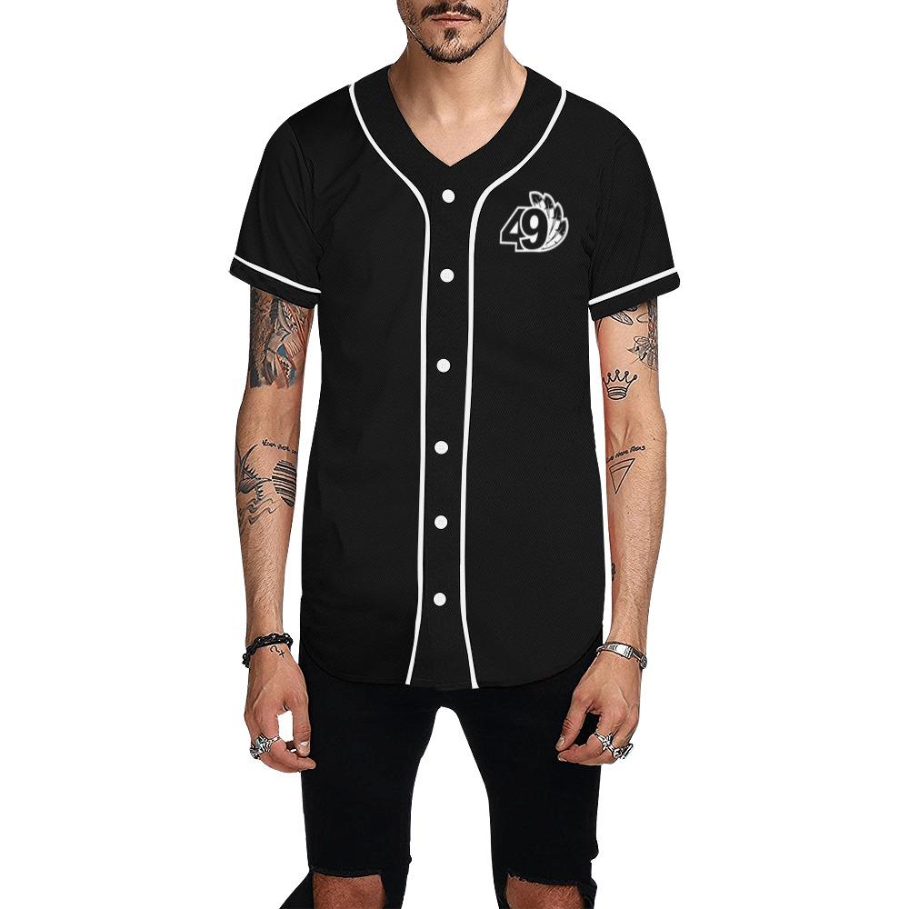 49 Dzine Logomark & Wordmark Dress Code All Over Print Baseball Jersey for Men (Model T50) All Over Print Baseball Jersey for Men (T50) e-joyer
