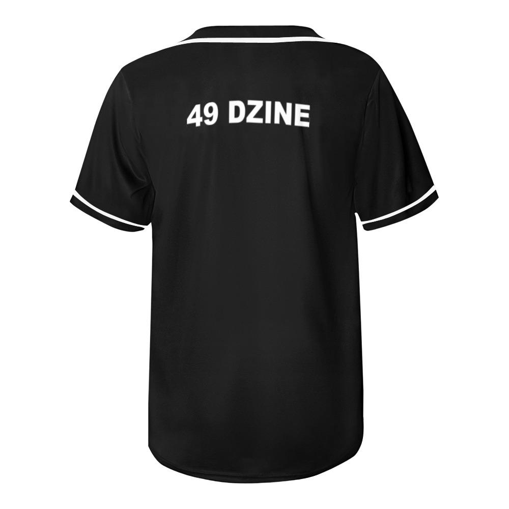 49 Dzine Logomark & Wordmark Dress Code All Over Print Baseball Jersey for Men (Model T50) All Over Print Baseball Jersey for Men (T50) e-joyer