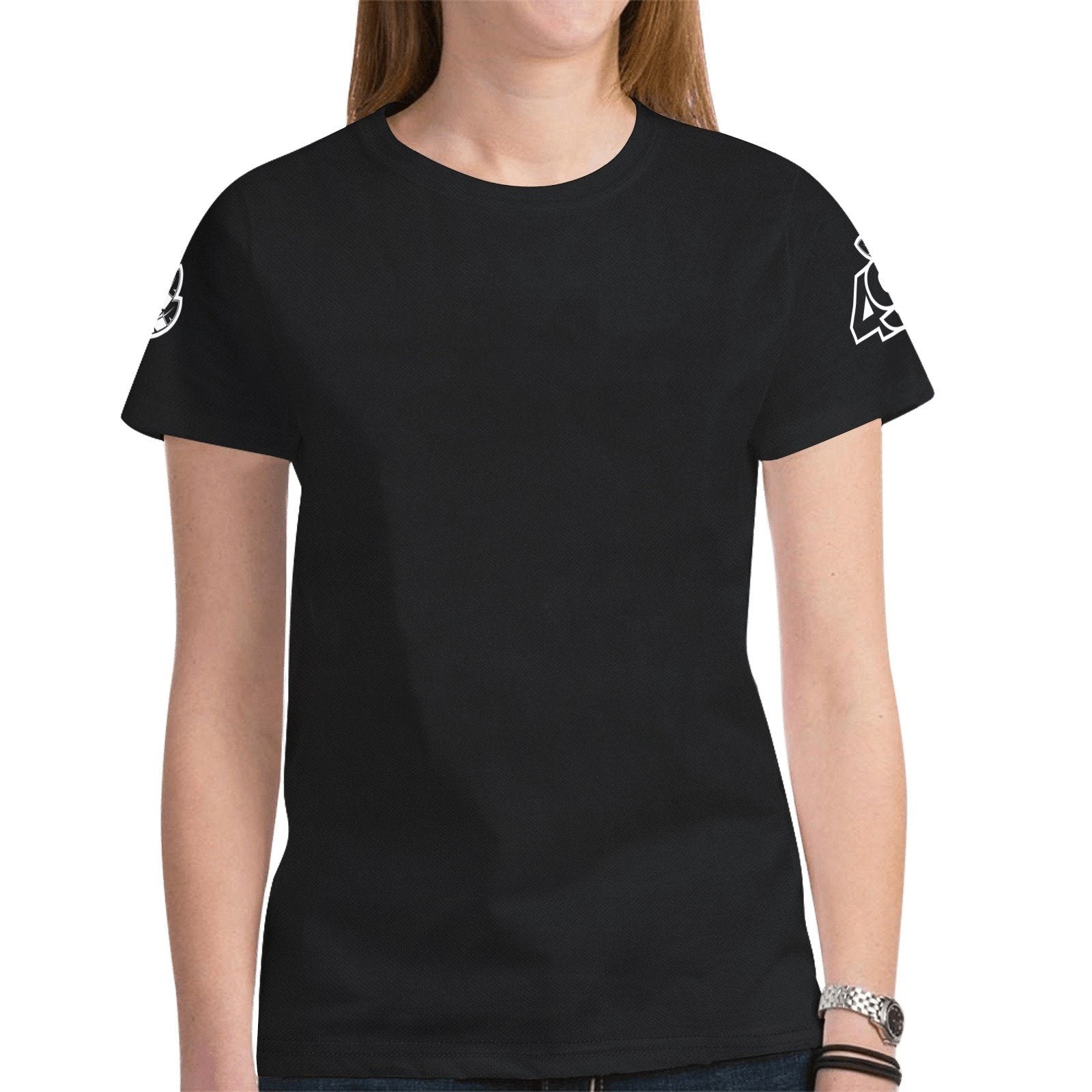 49 Dzine Logomark & Wordmark Shoulders Dress Code New All Over Print T-shirt for Women (Model T45) New All Over Print T-shirt for Women (T45) e-joyer
