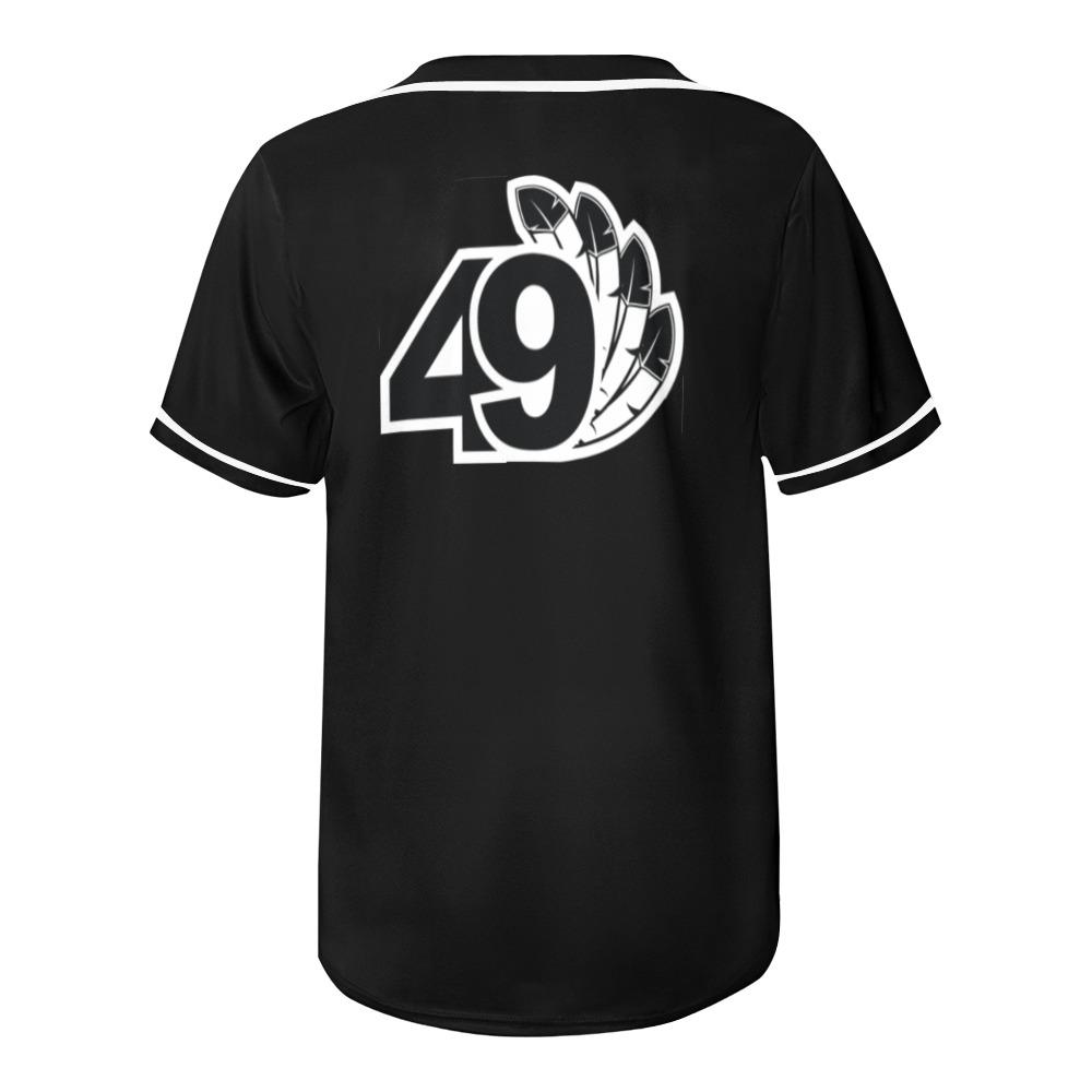 49 Dzine Wordmark Logomark Dress Code All Over Print Baseball Jersey for Men (Model T50) All Over Print Baseball Jersey for Men (T50) e-joyer