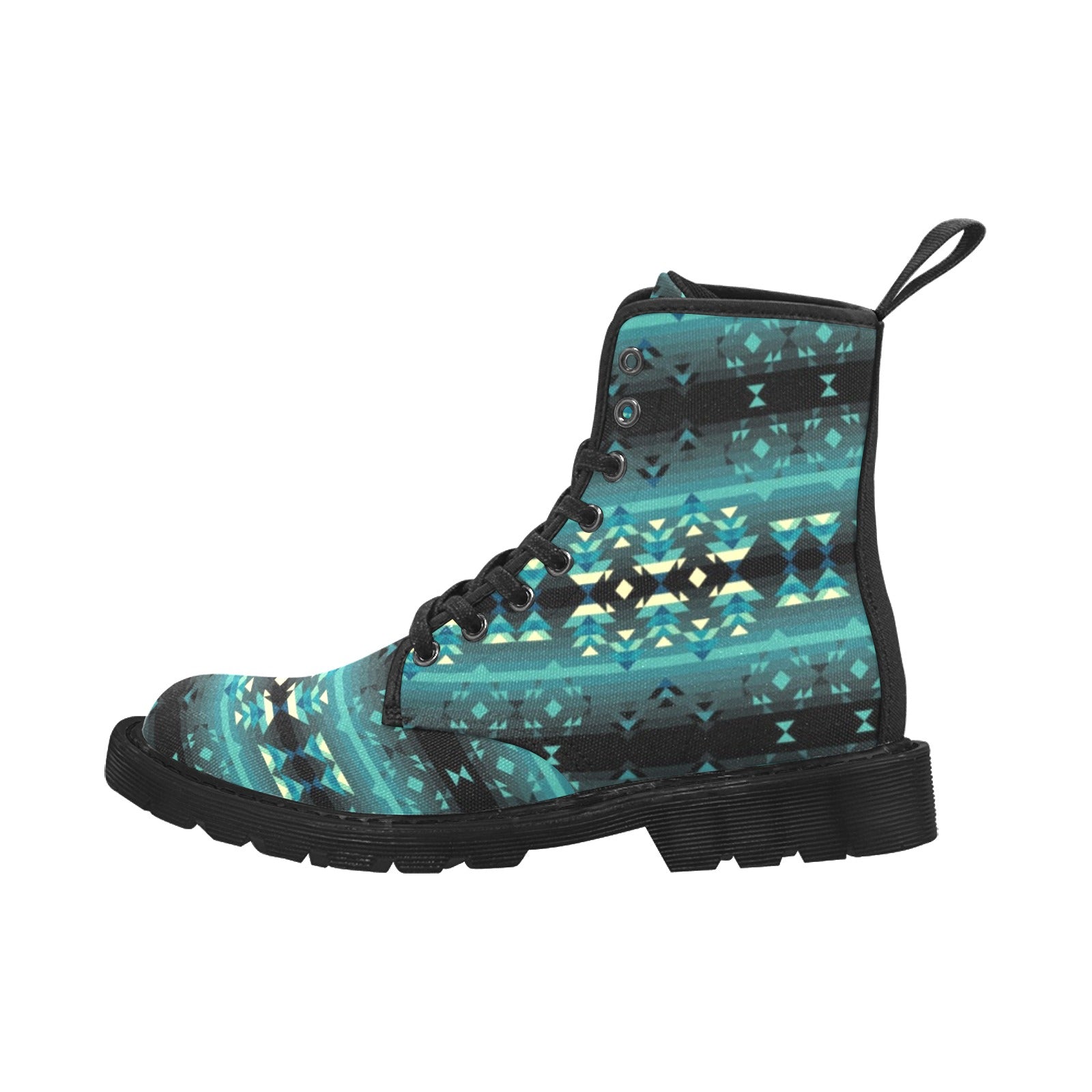 Inspire Green Boots for Men (Black)