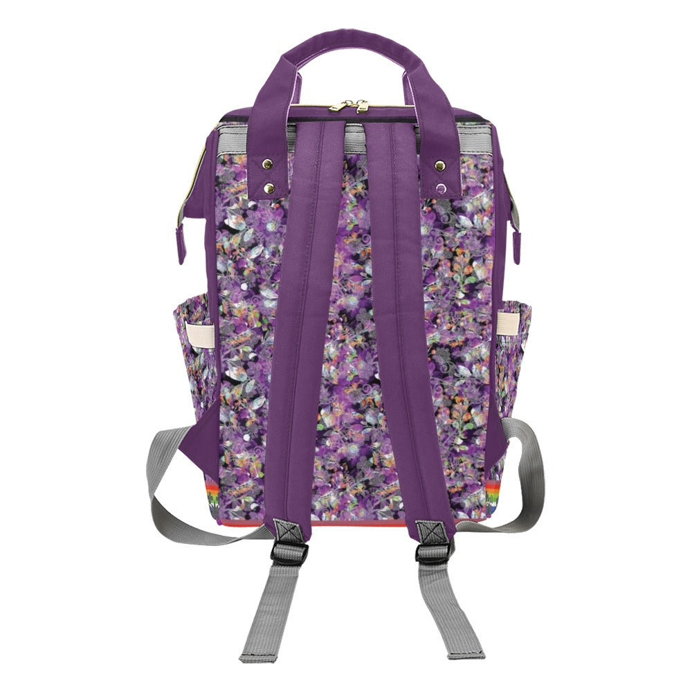 Culture in Nature Purple Multi-Function Diaper Backpack/Diaper Bag