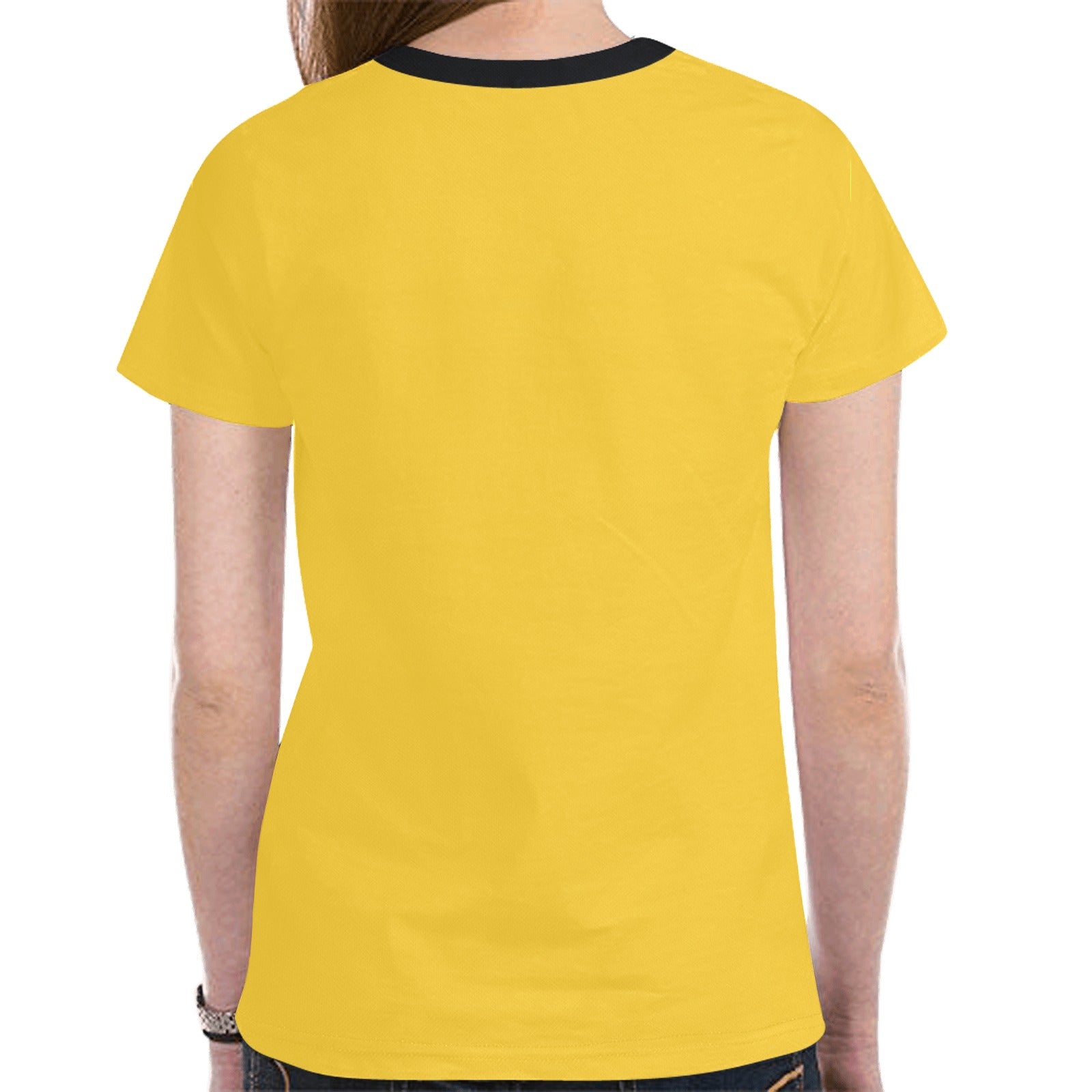 Floral Beaver Spirit Guide (Yellow) T-shirt for Women
