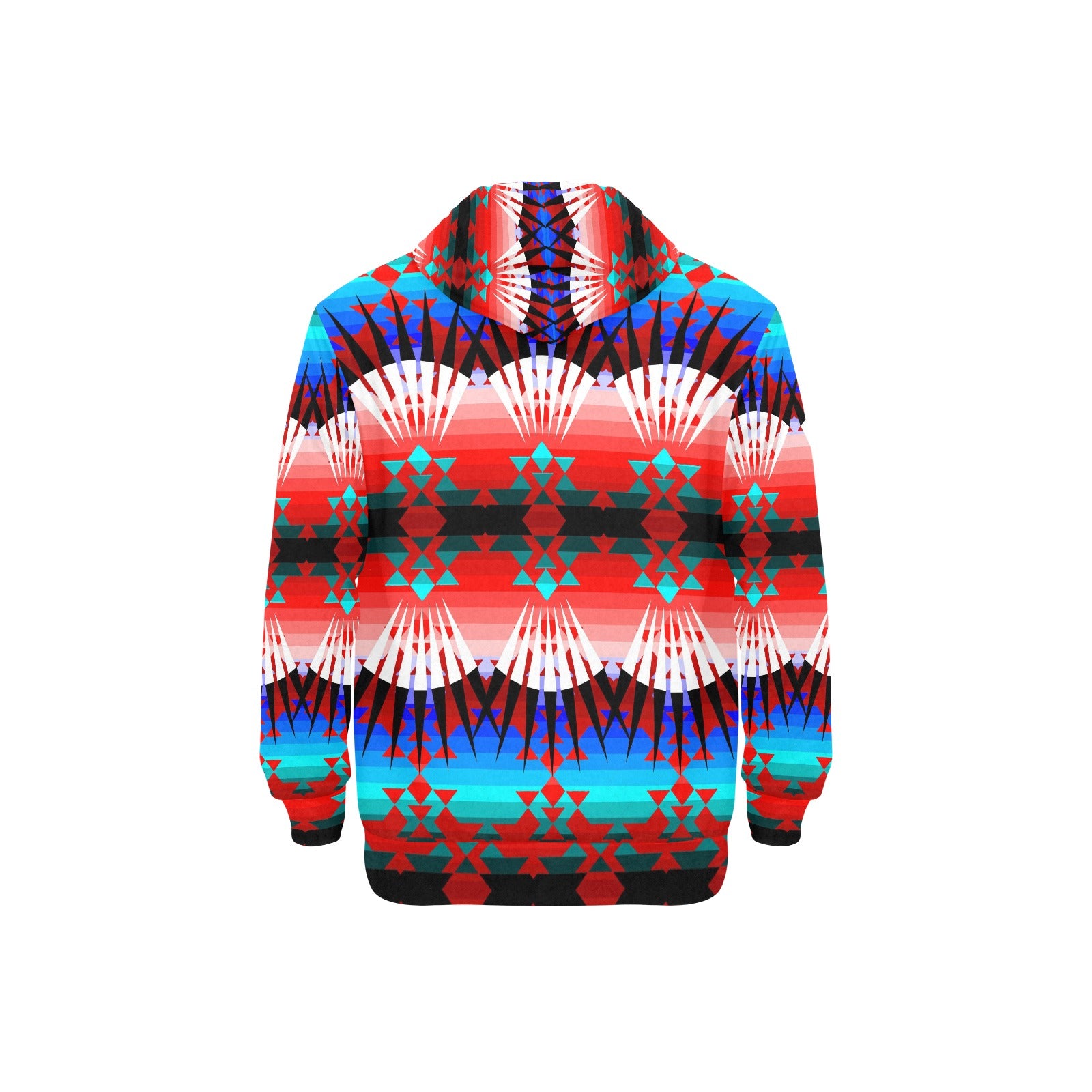 Northwest Ribbonwork Bustles Men's Long Sleeve Fleece Hoodie