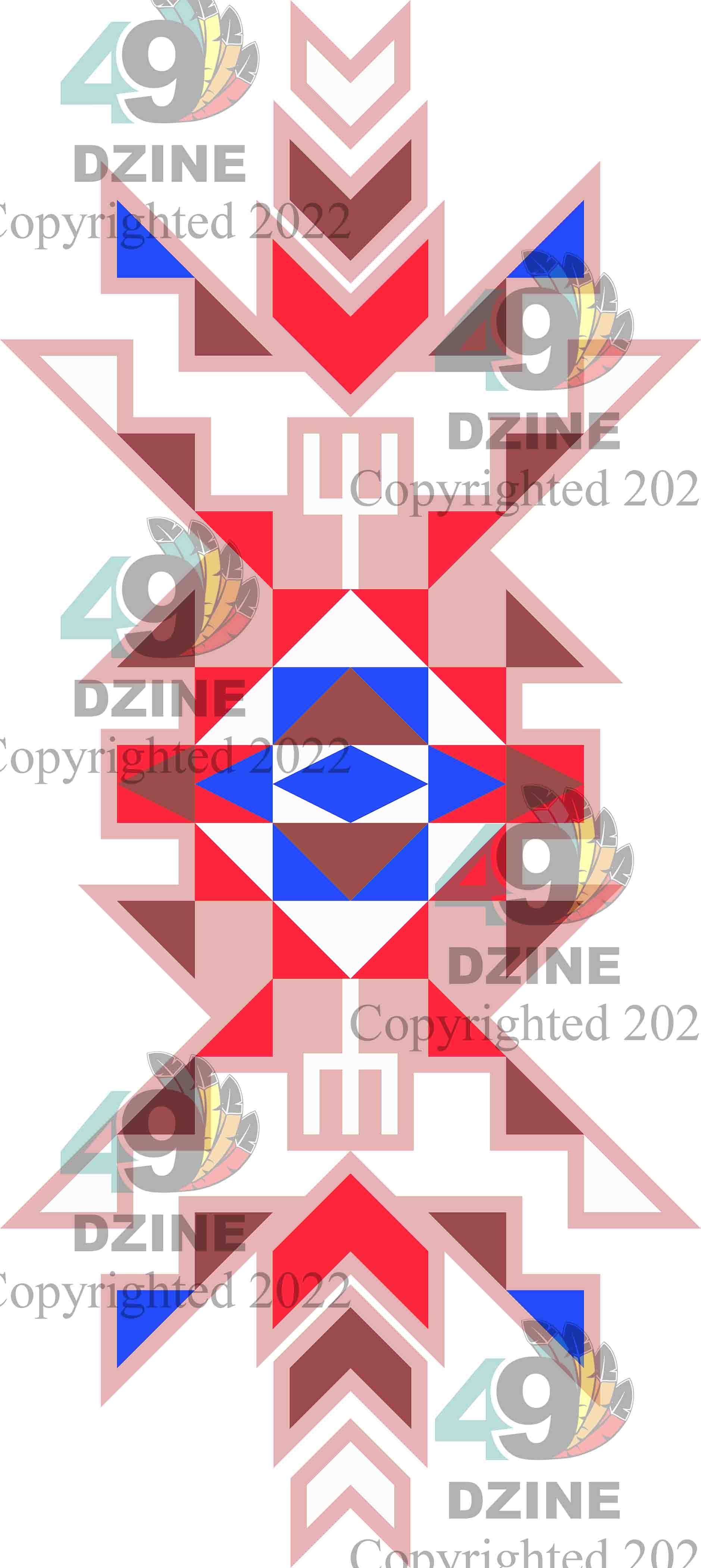 6-inch Geometric Transfer Geo Sunset Transfers 49 Dzine Sunset Geo Peach