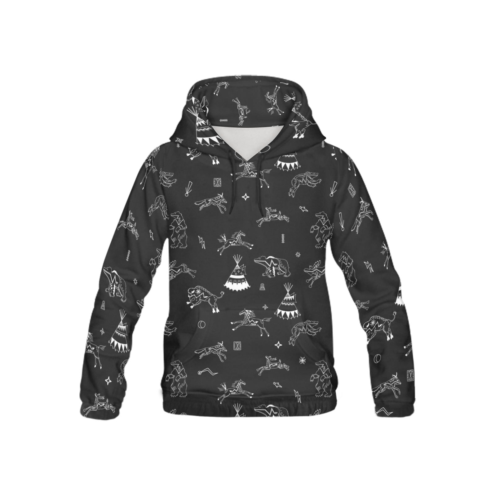 Ledger Dabbles Black Hoodie for Kid (USA Size)