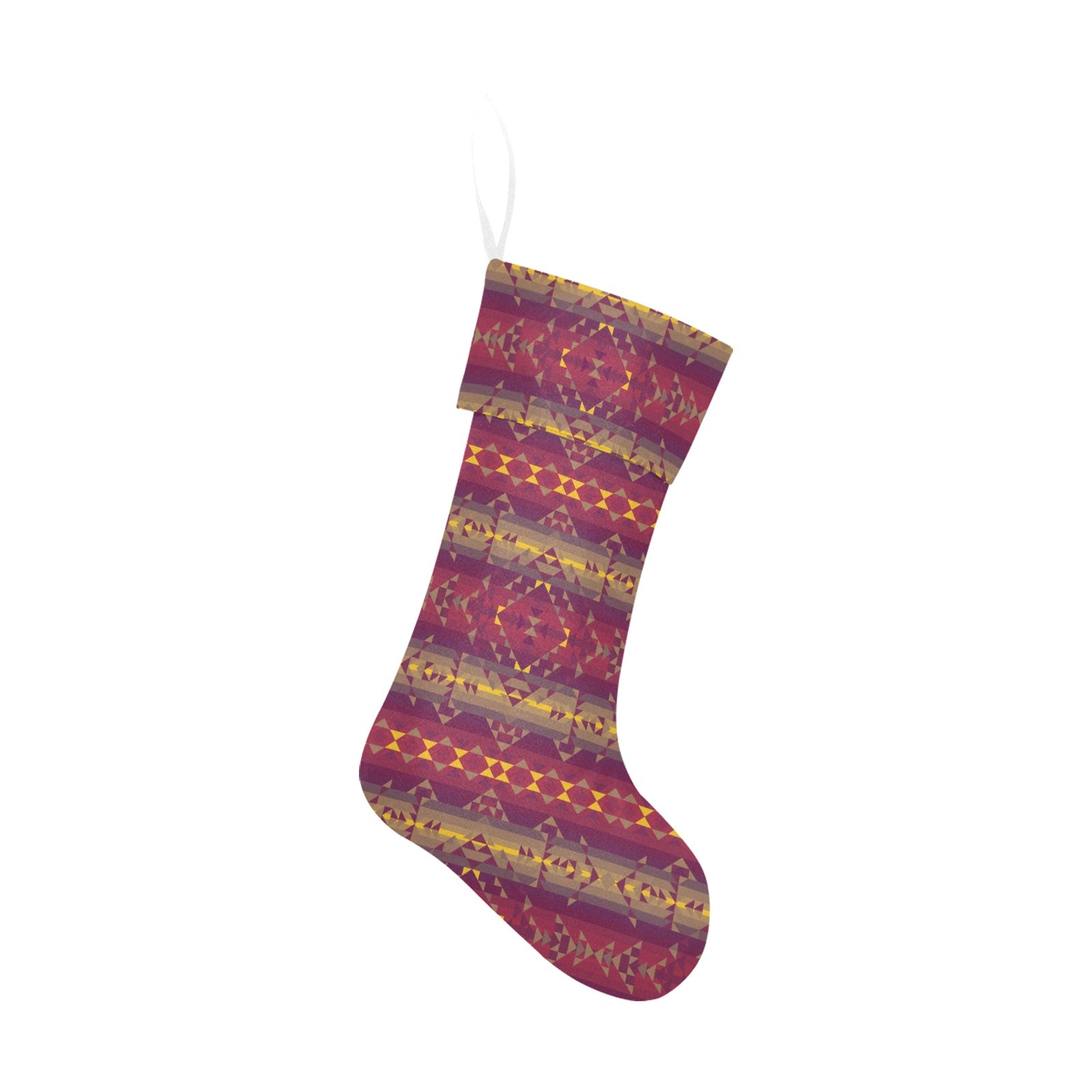 Gold Wool Christmas Stocking
