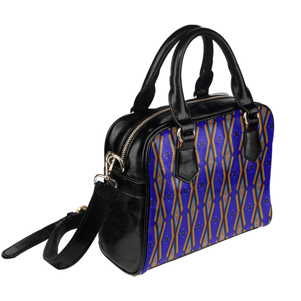 Diamond in the Bluff Blue Shoulder Handbag