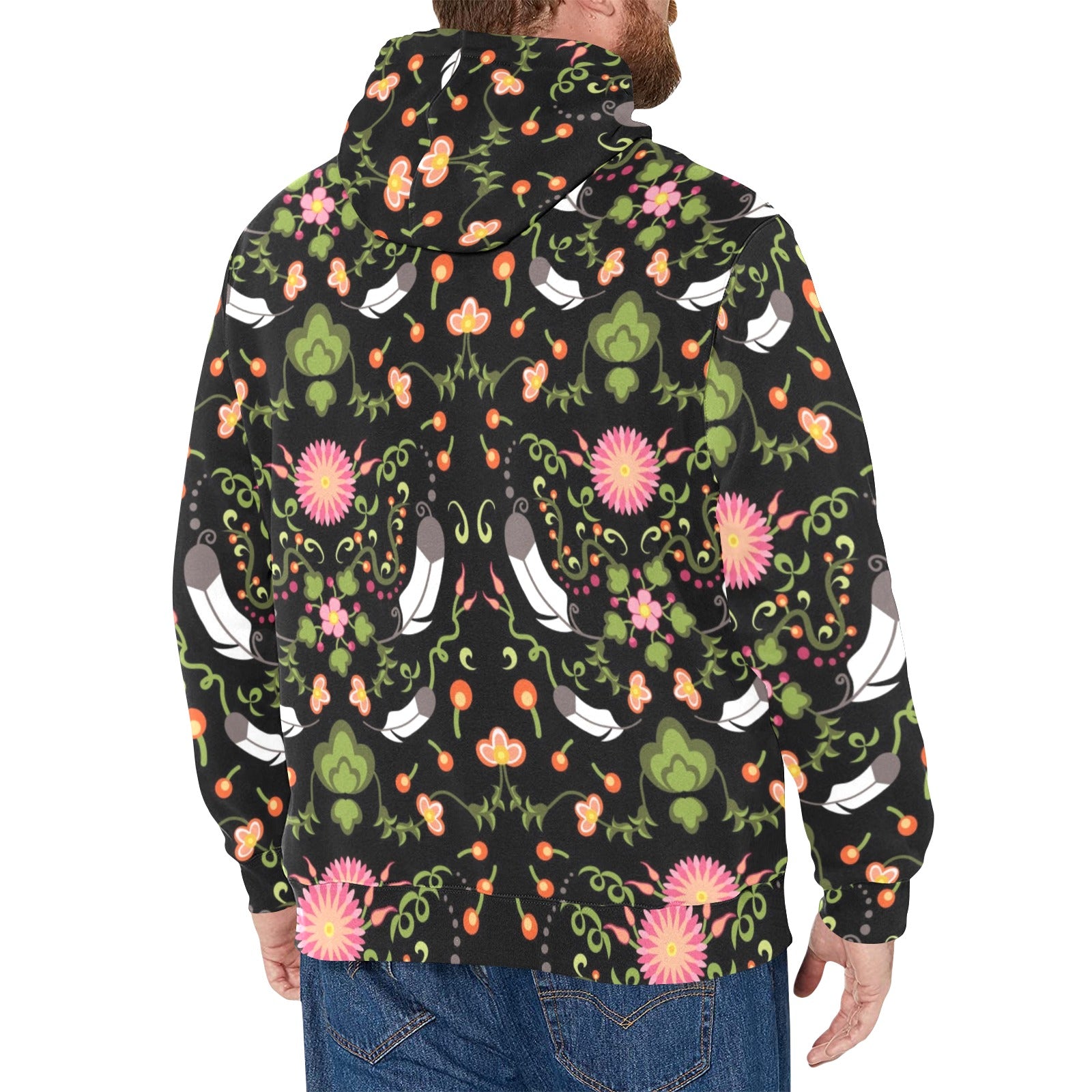 New Growth Men's Long Sleeve Fleece Hoodie