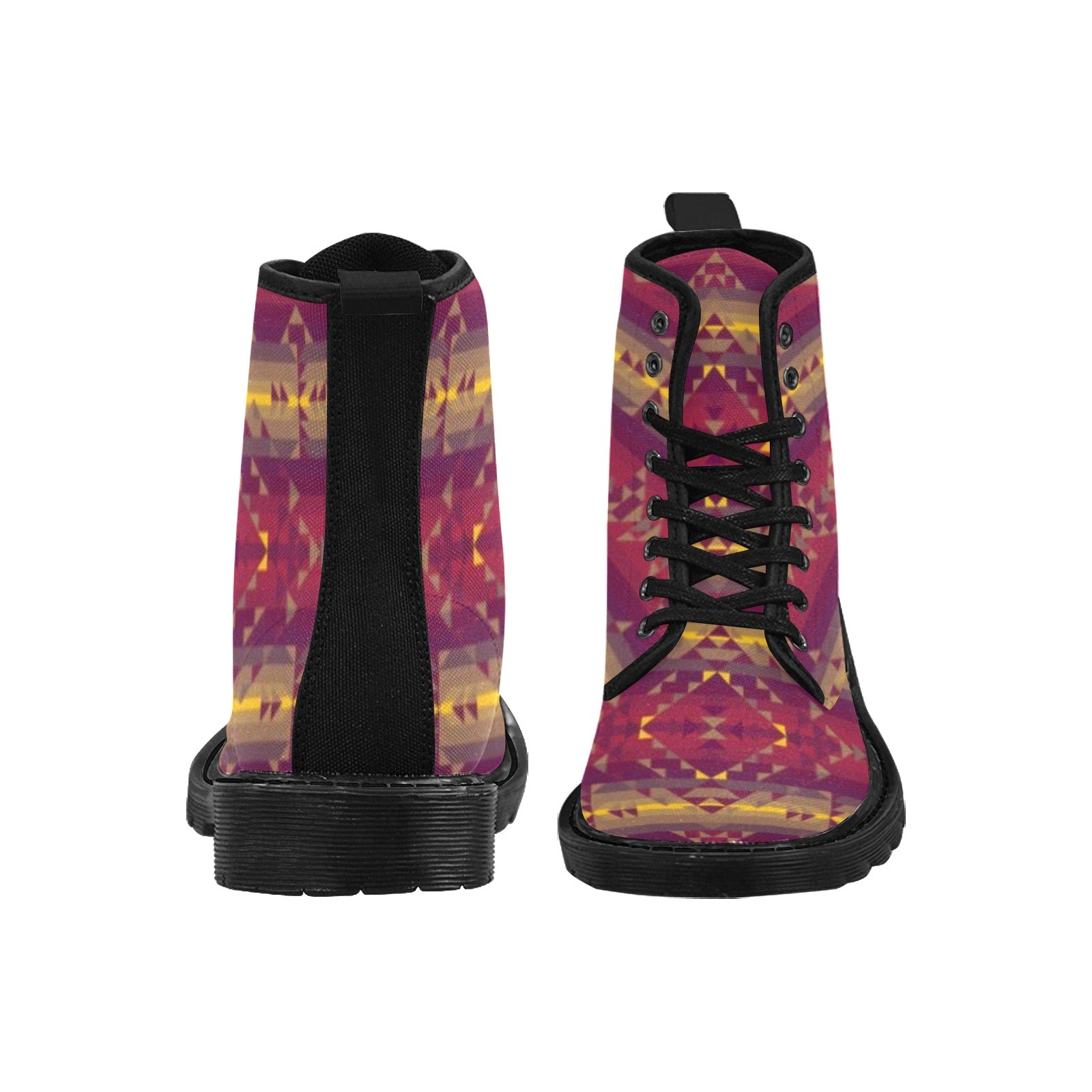 Gold Wool Boots for Men (Black)