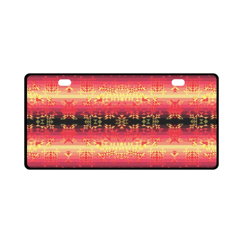 Soleil Fusion Rouge License Plate