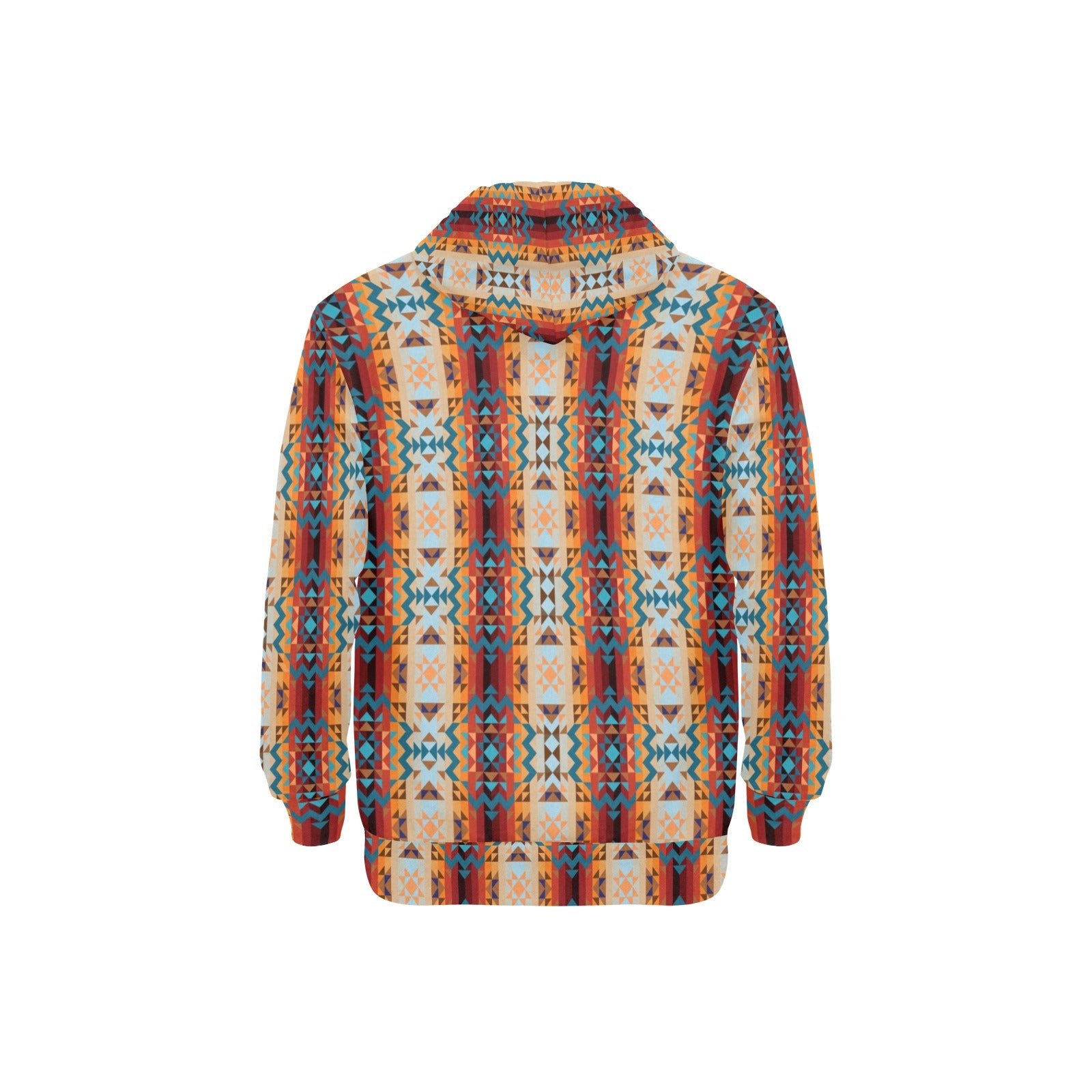 Dark Sandway Men's Long Sleeve Fleece Hoodie