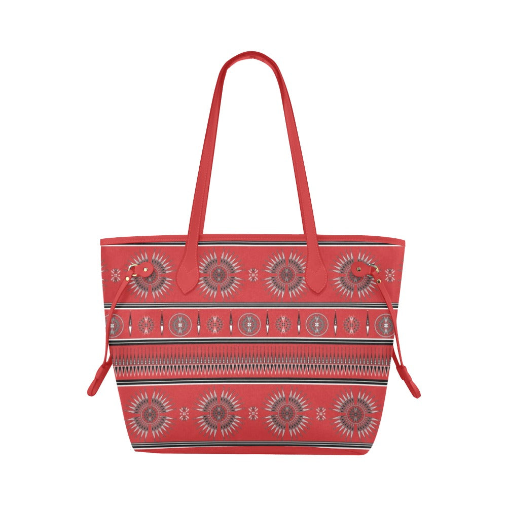 Evening Feather Wheel Blush Clover Canvas Tote Bag