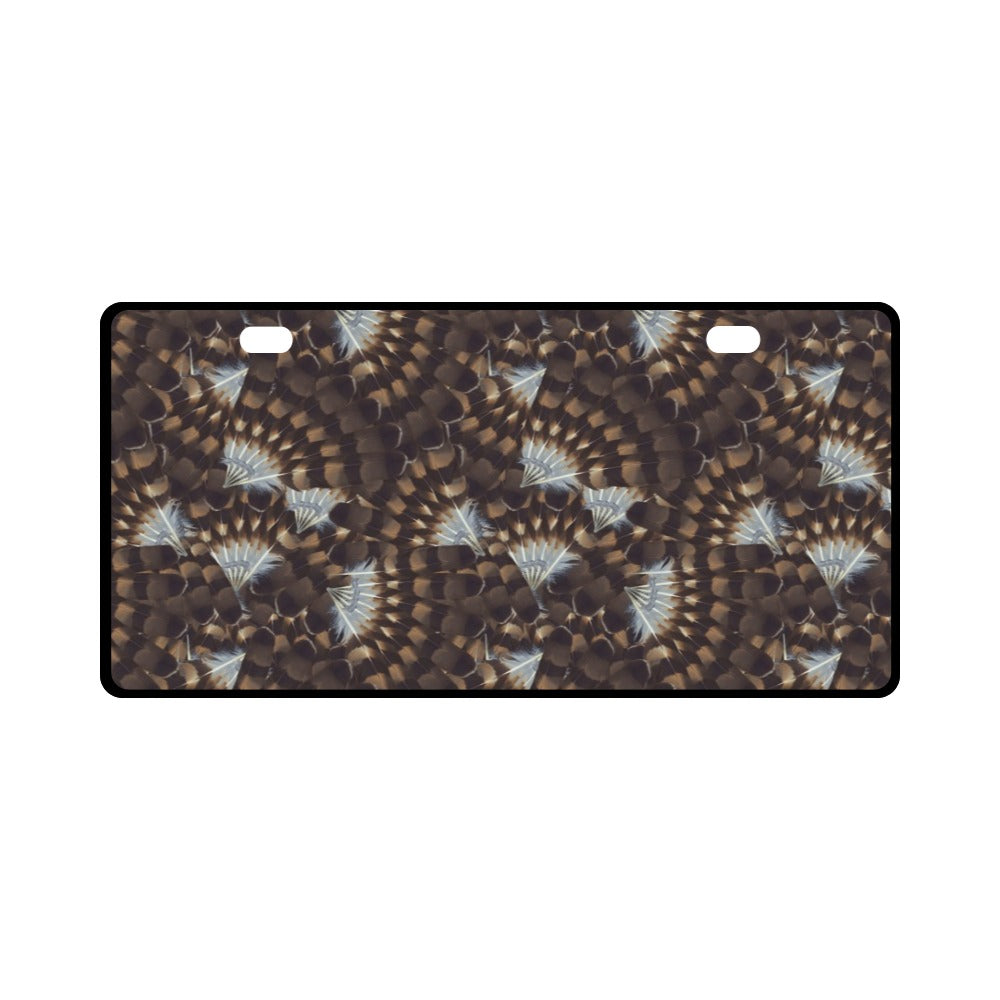 Hawk Feathers License Plate