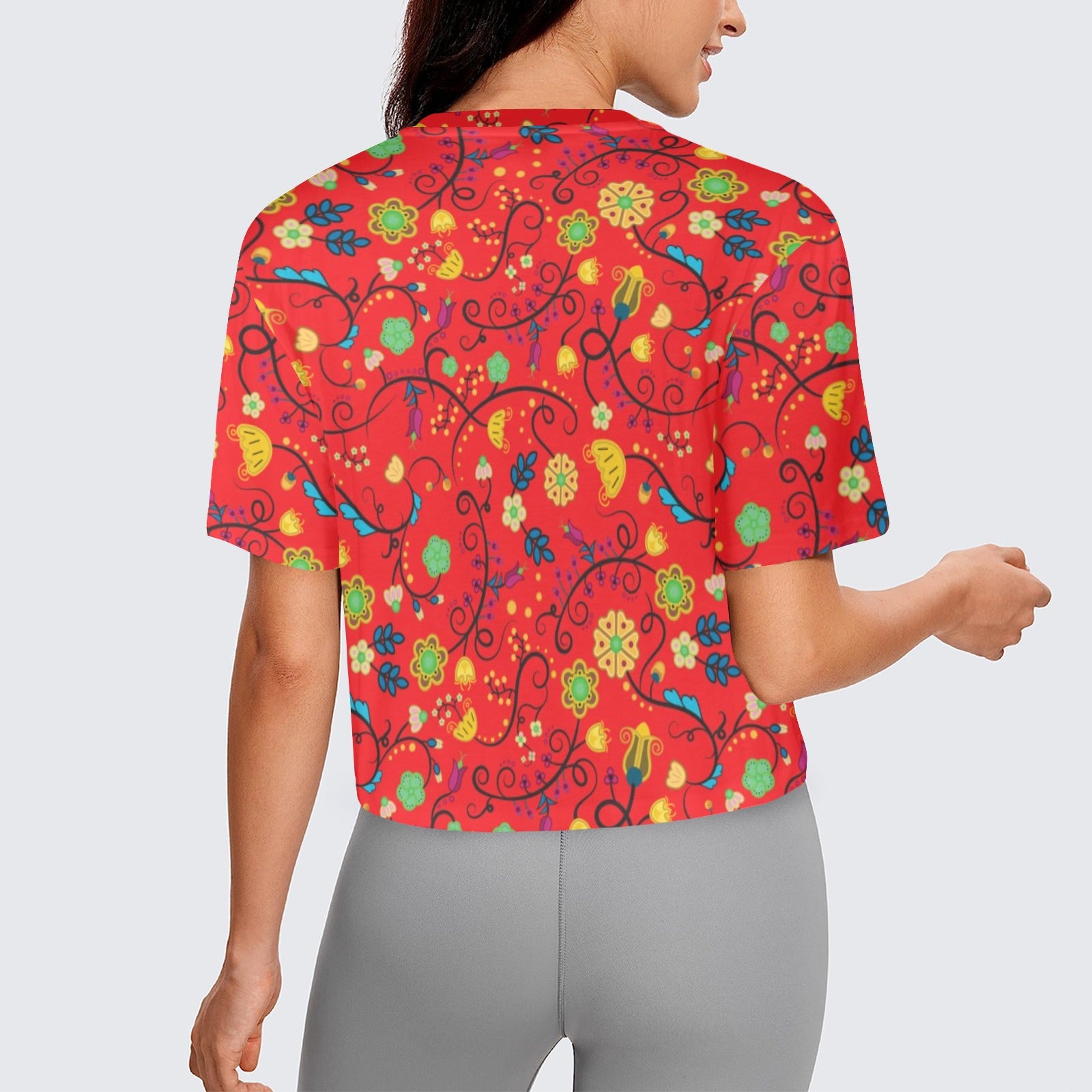 Nipin Blossom Fire Women's Cropped T-shirt