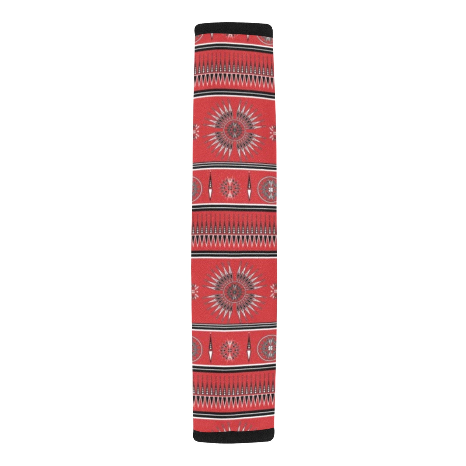 Evening Feather Wheel Blush Car Seat Belt Cover 7''x12.6'' (Pack of 2)