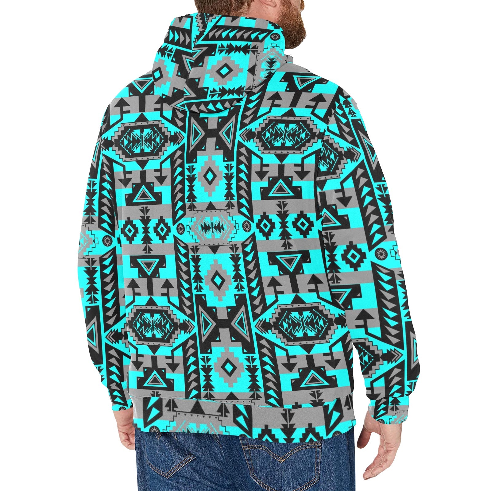 Chiefs Mountain Sky Men's Long Sleeve Fleece Hoodie