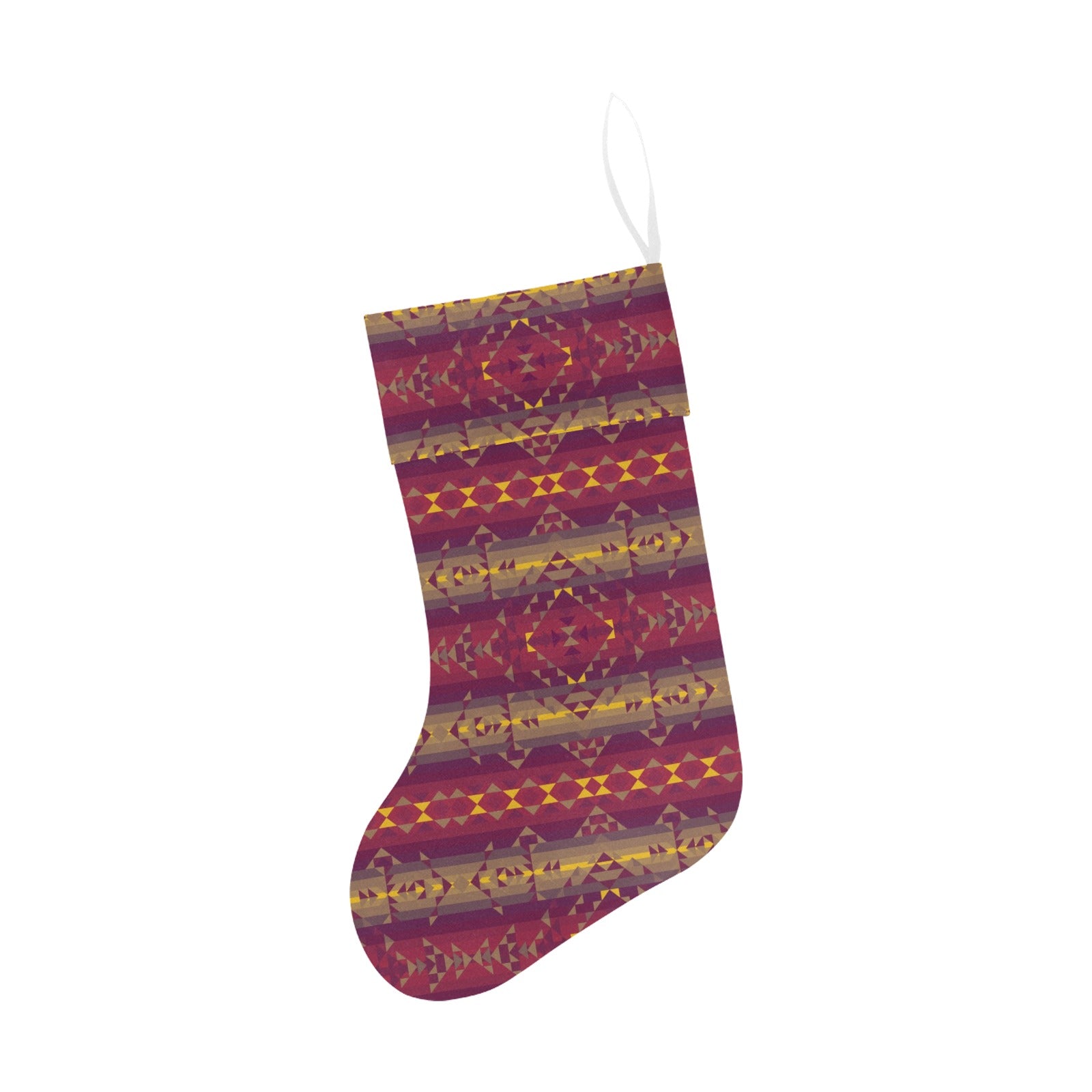 Gold Wool Christmas Stocking