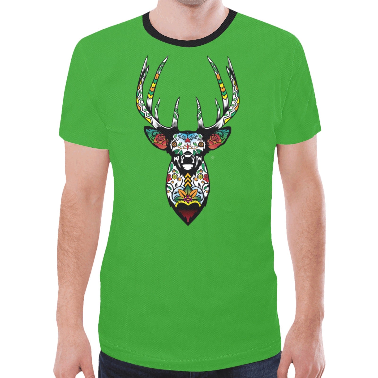 Elk Spirit Guide (Green) T-shirt for Men