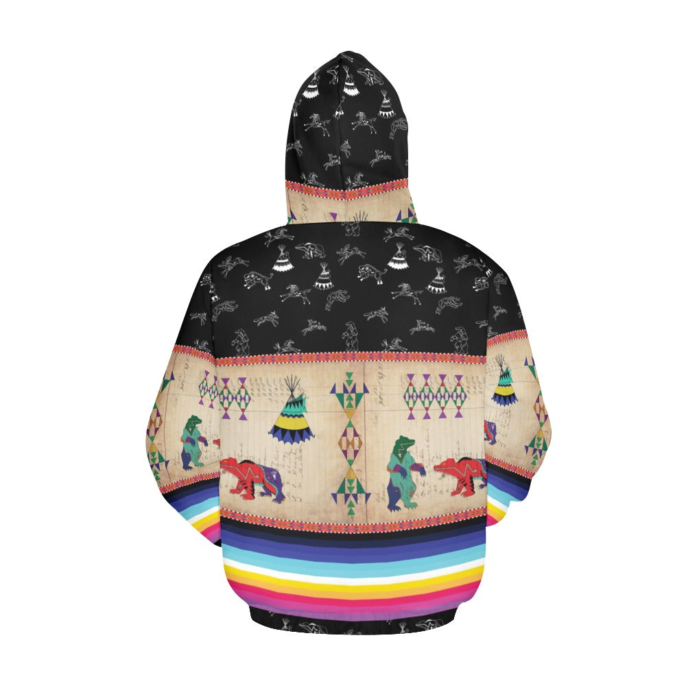 Bear Ledger Black Sky Hoodie for Women (USA Size)