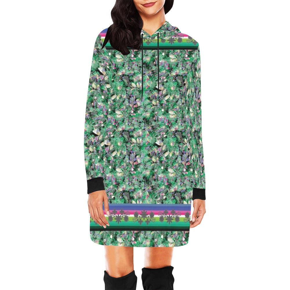 Culture in Nature Green Hoodie Dress