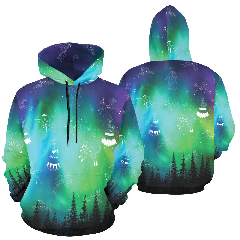 Aurora Medicine Animals Hoodie for Women (USA Size)