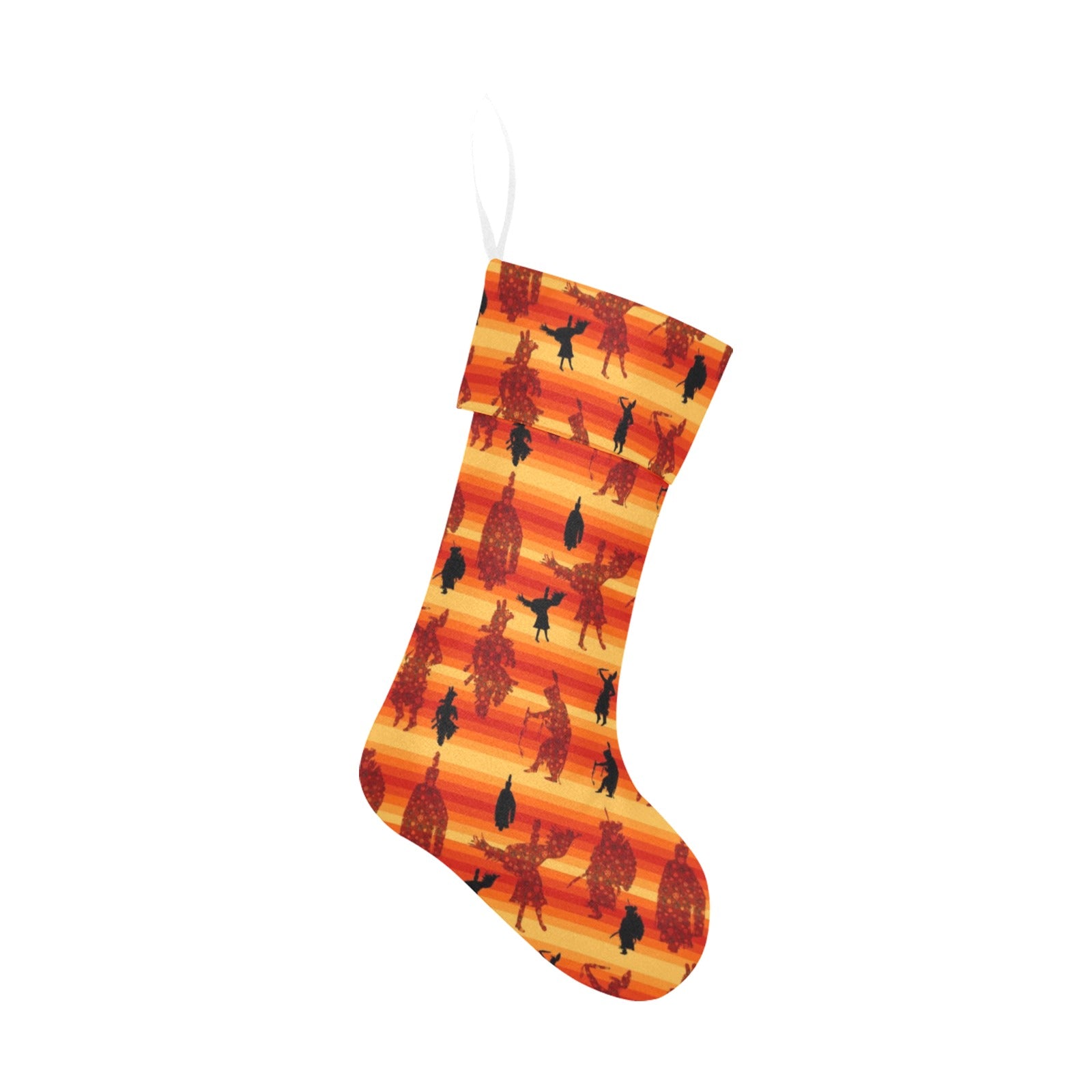 Dancers Brown Christmas Stocking
