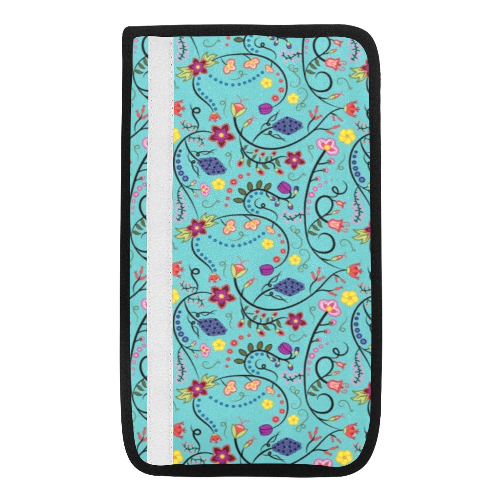 Fresh Fleur Sky Car Seat Belt Cover 7''x12.6'' (Pack of 2)
