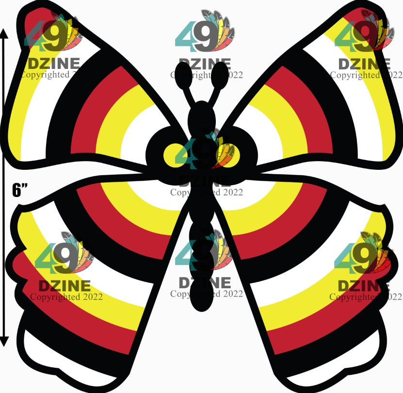 6-inch Butterfly Transfer