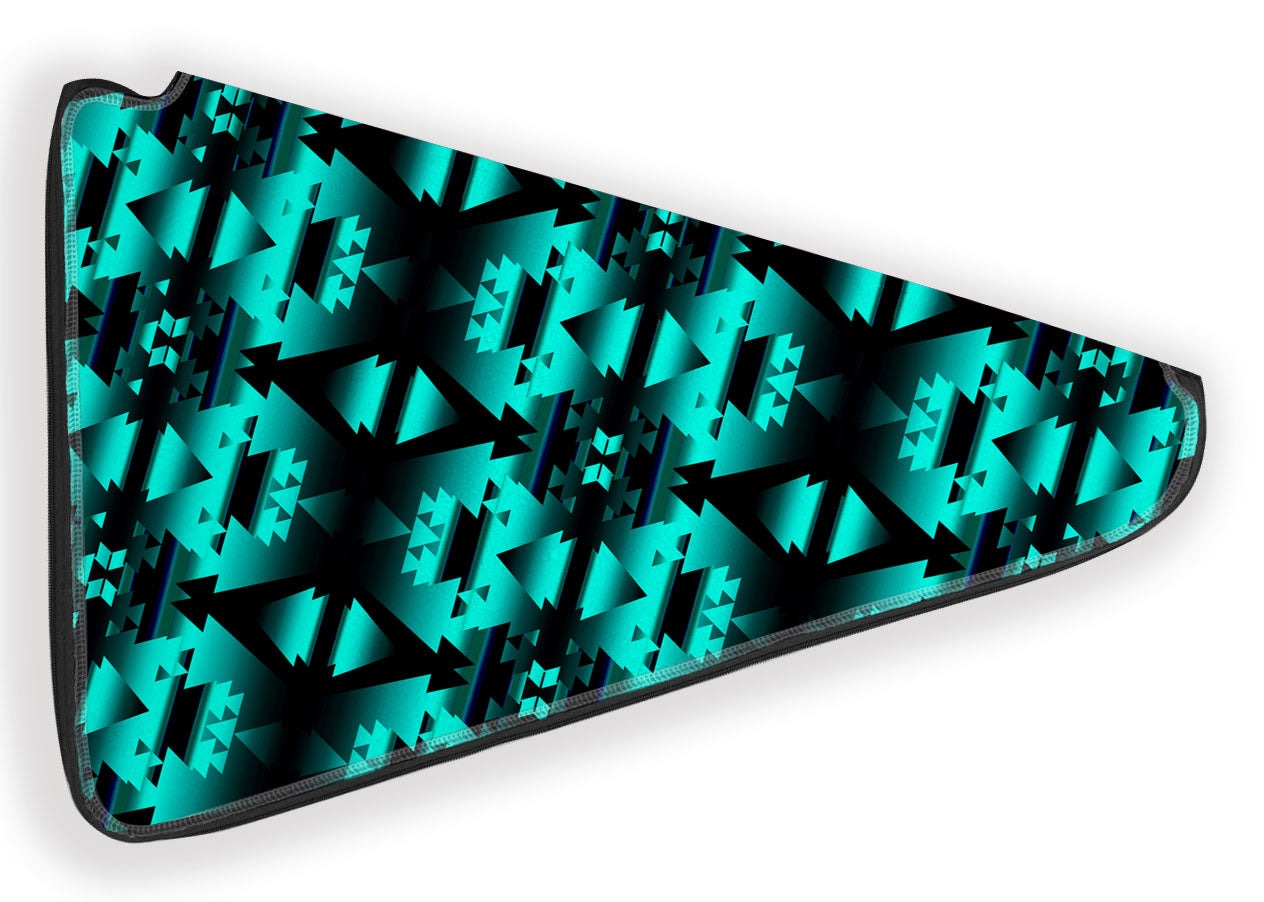 27 Inch Fan Case - Dark Teal Winter Camp