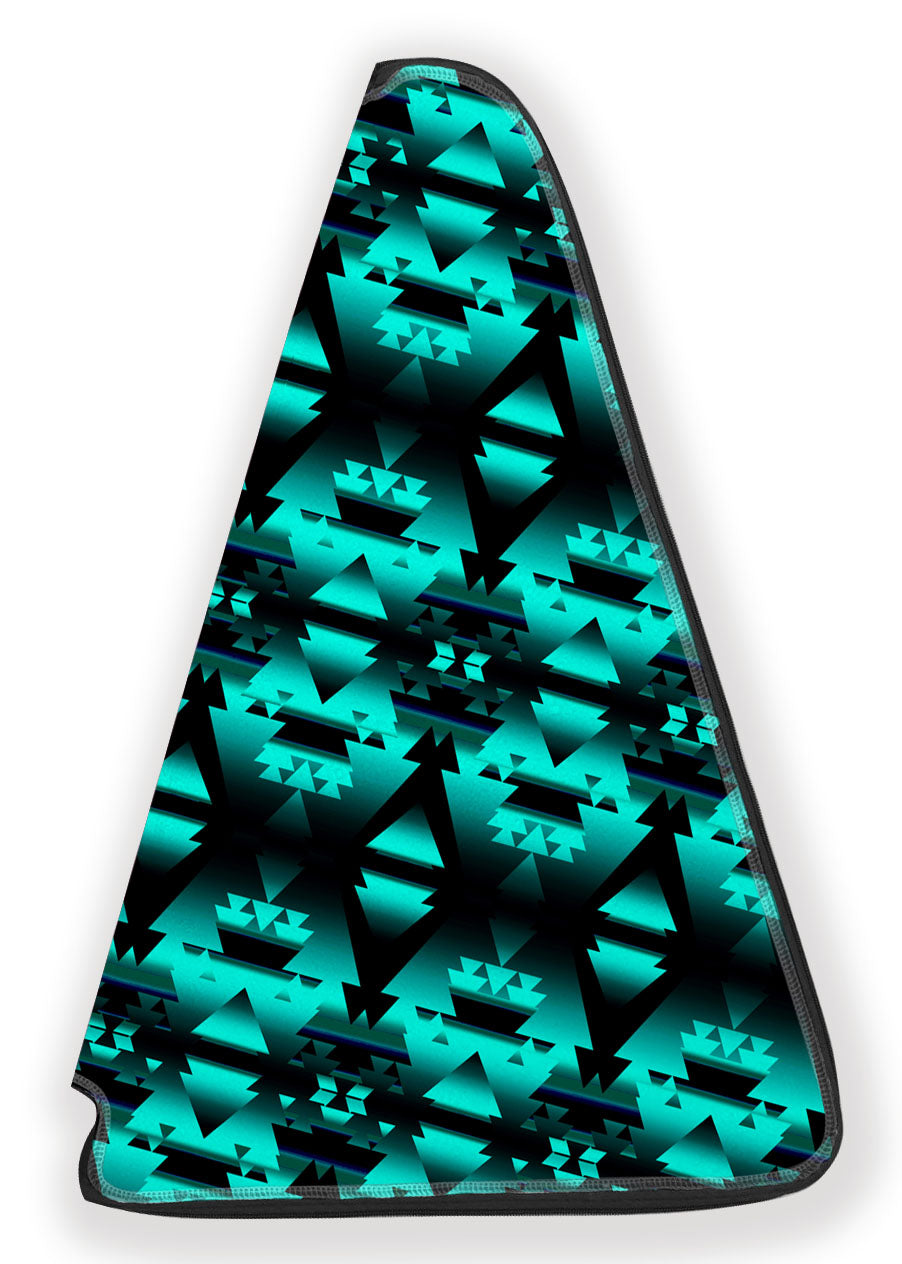 27 Inch Fan Case - Dark Teal Winter Camp