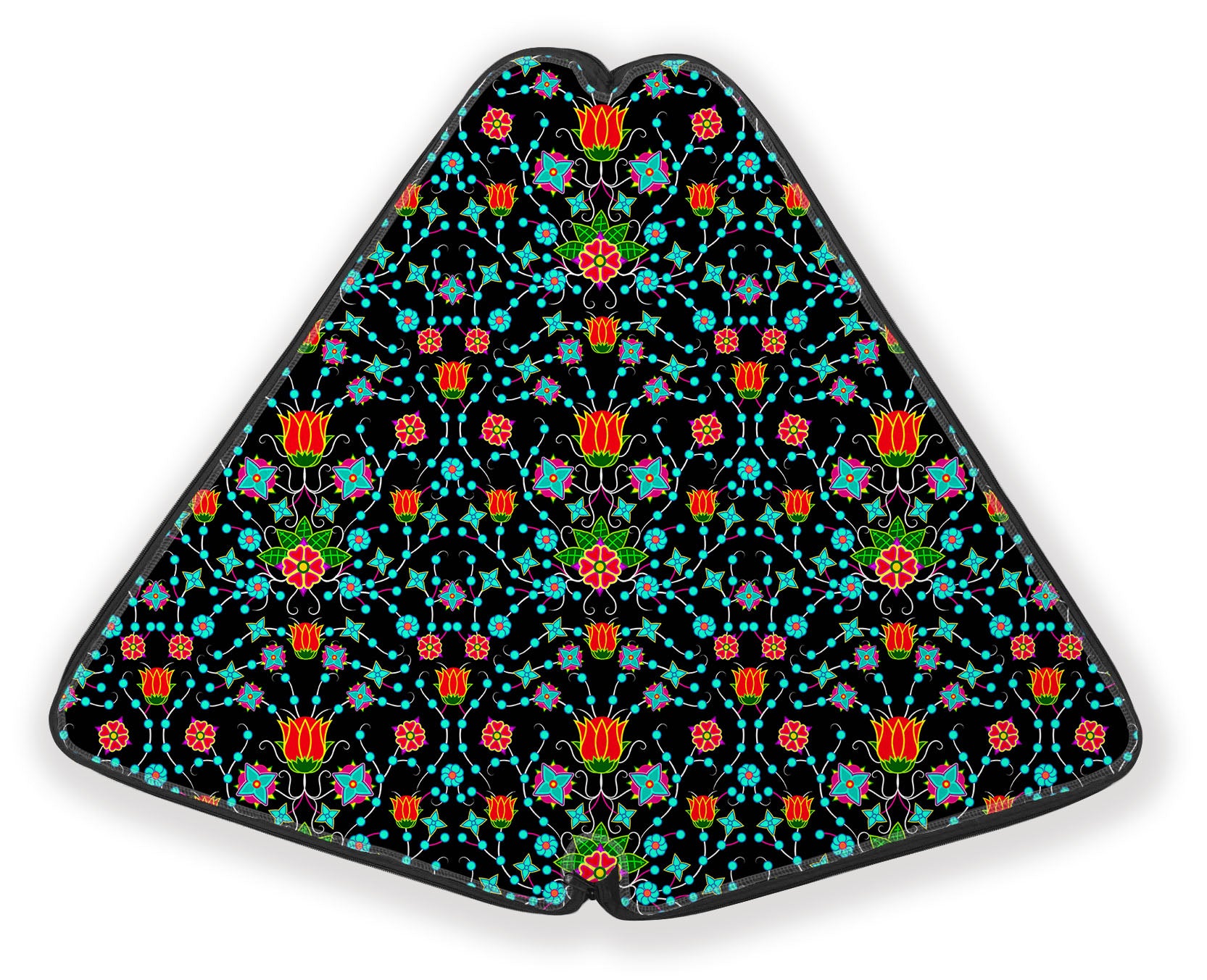 27 Inch Fan Case - Floral Damask Upgrade