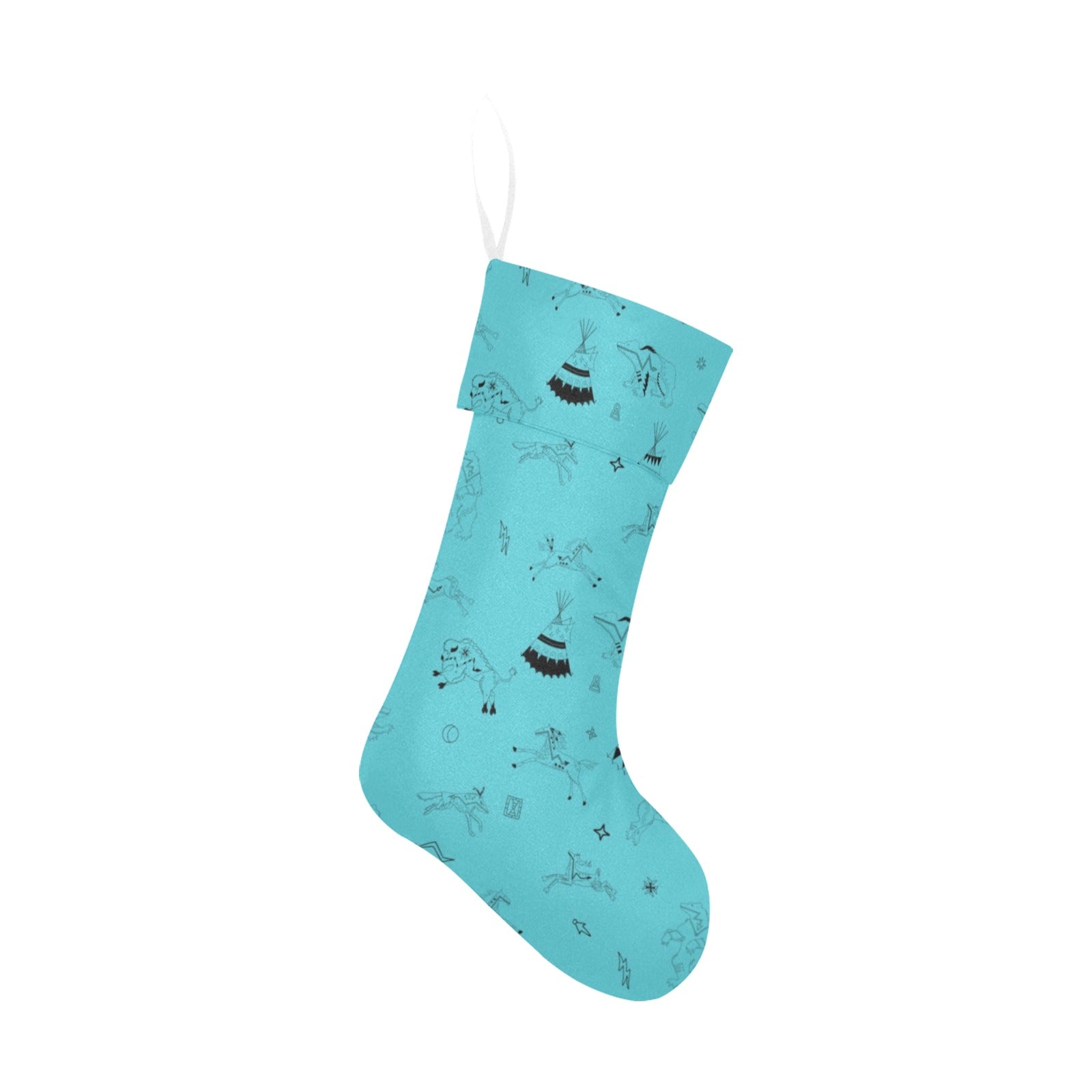 Ledger Dabbles Torquoise Christmas Stocking