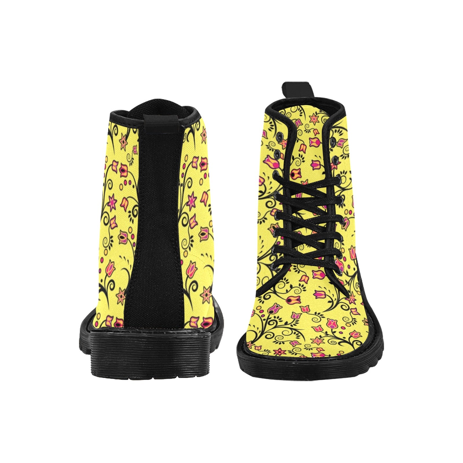Key Lime Star Boots for Men (Black)