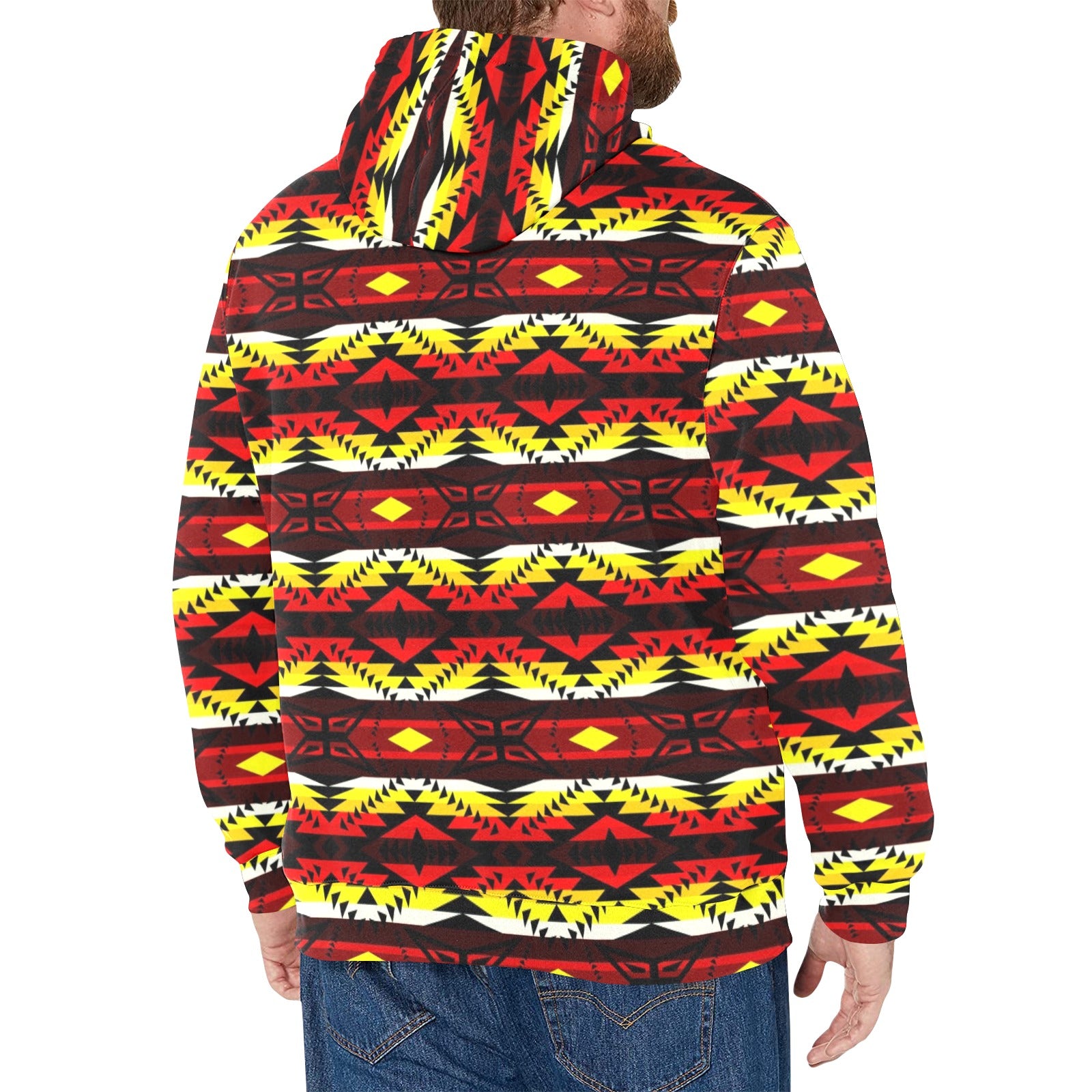 Canyon War Party Men's Long Sleeve Fleece Hoodie