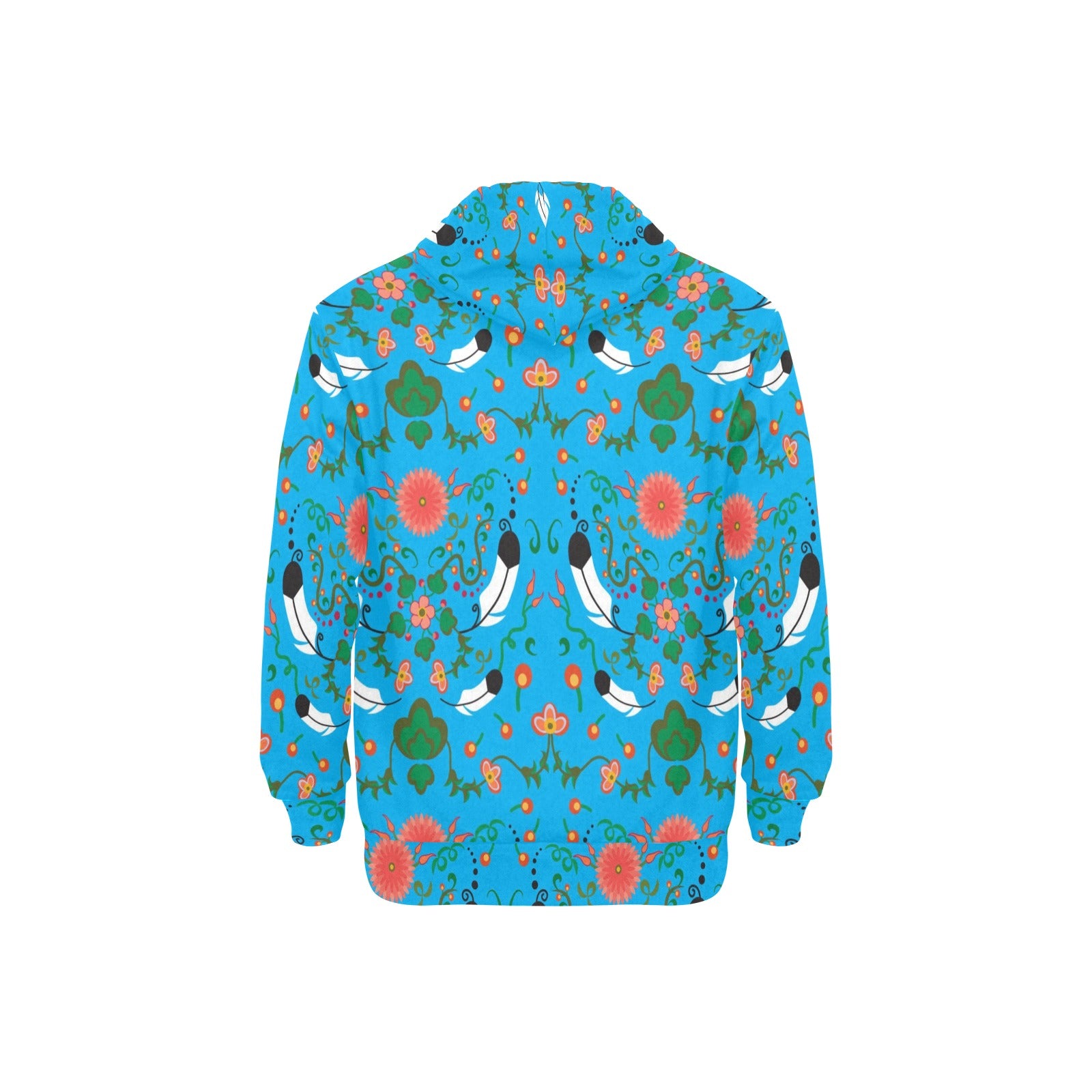 New Growth Bright Sky Men's Long Sleeve Fleece Hoodie