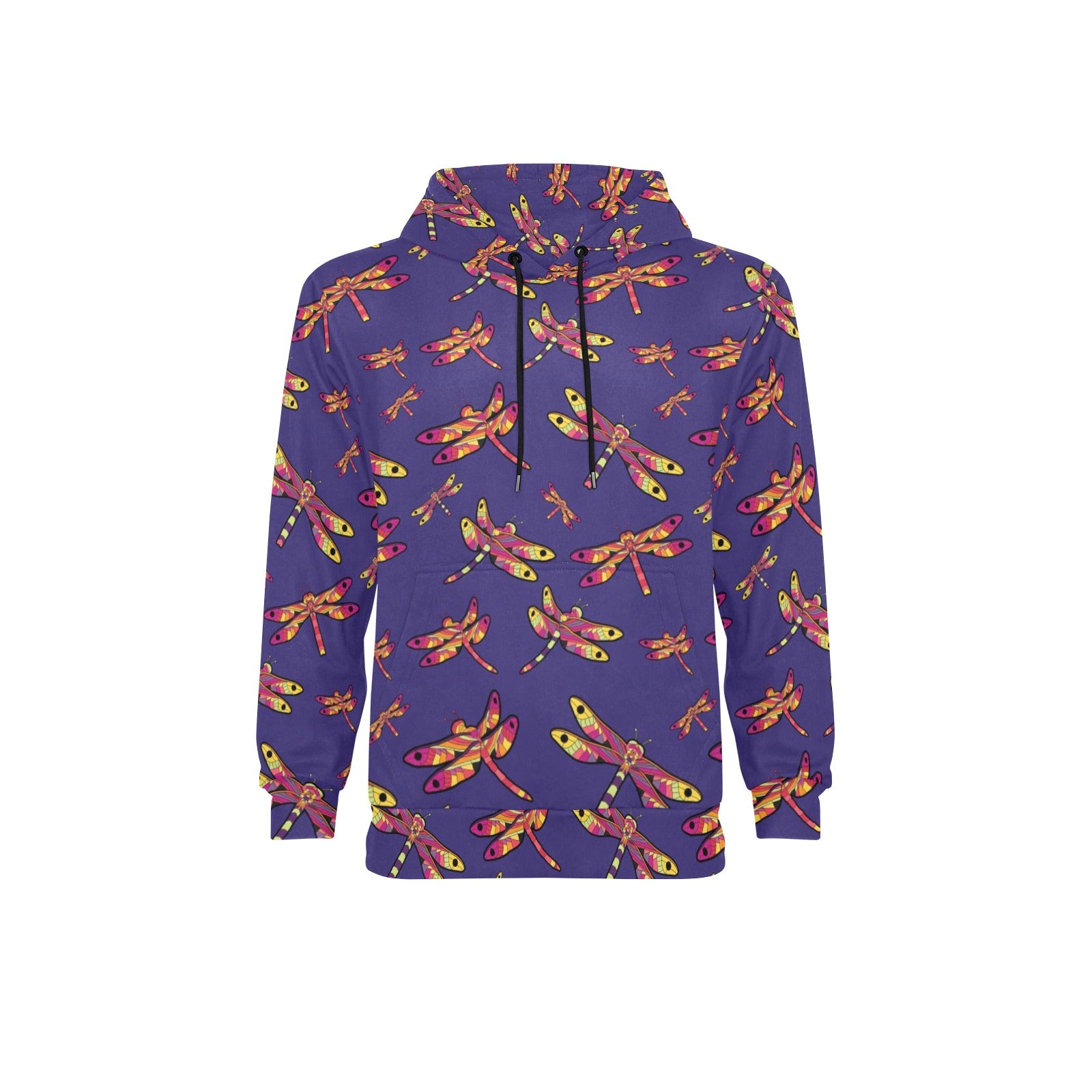 Gathering Purple Men's Long Sleeve Fleece Hoodie