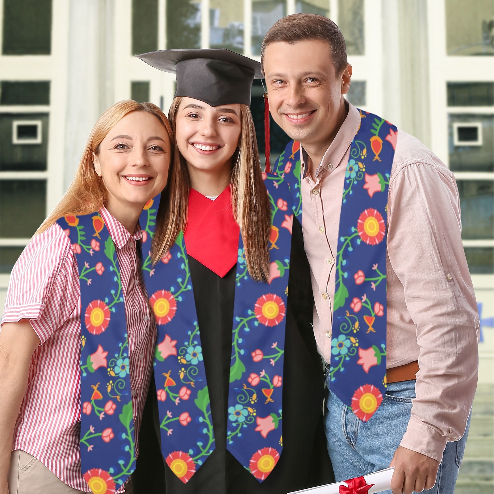 Bee Spring Twilight Graduation Stole