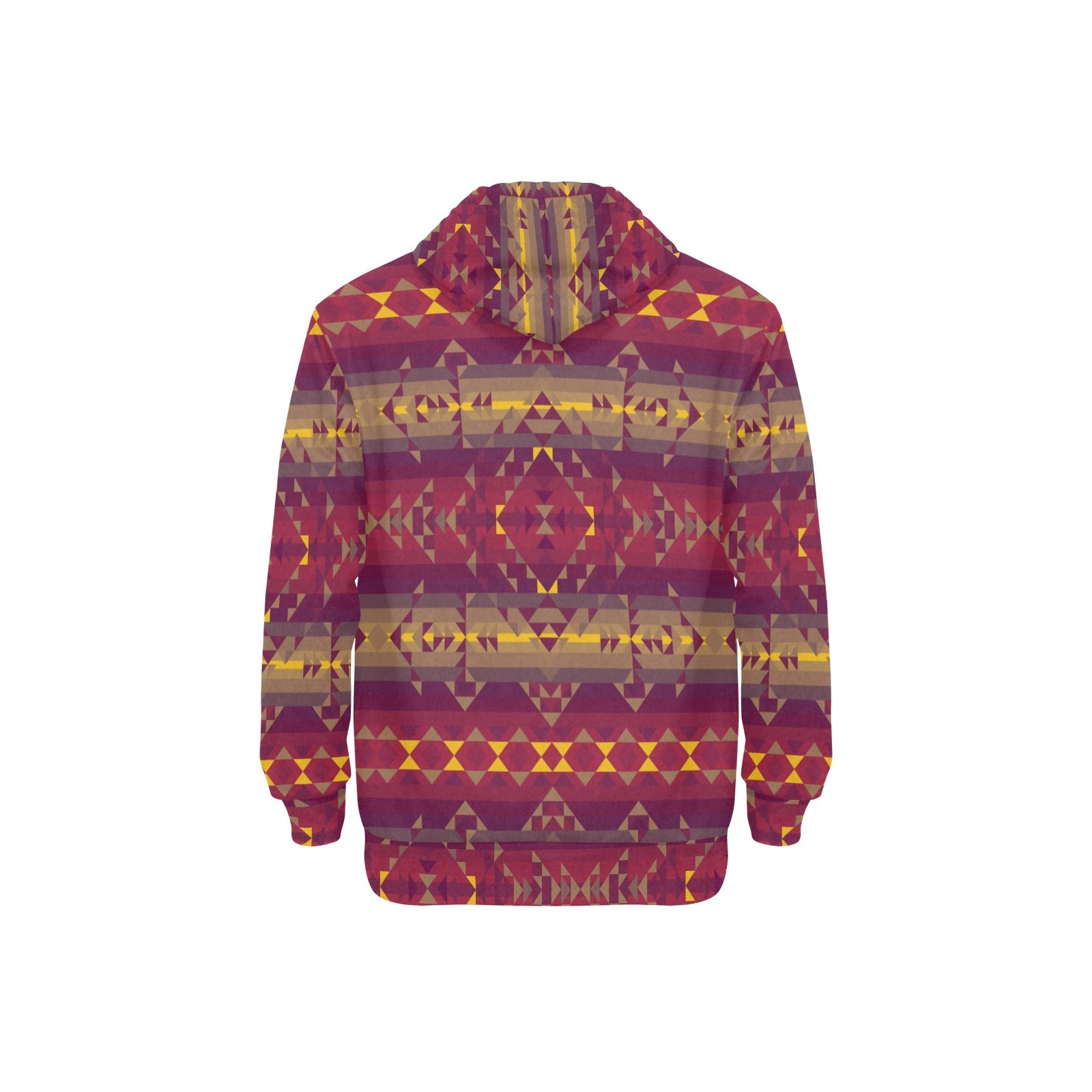 Gold Wool Men's Long Sleeve Fleece Hoodie